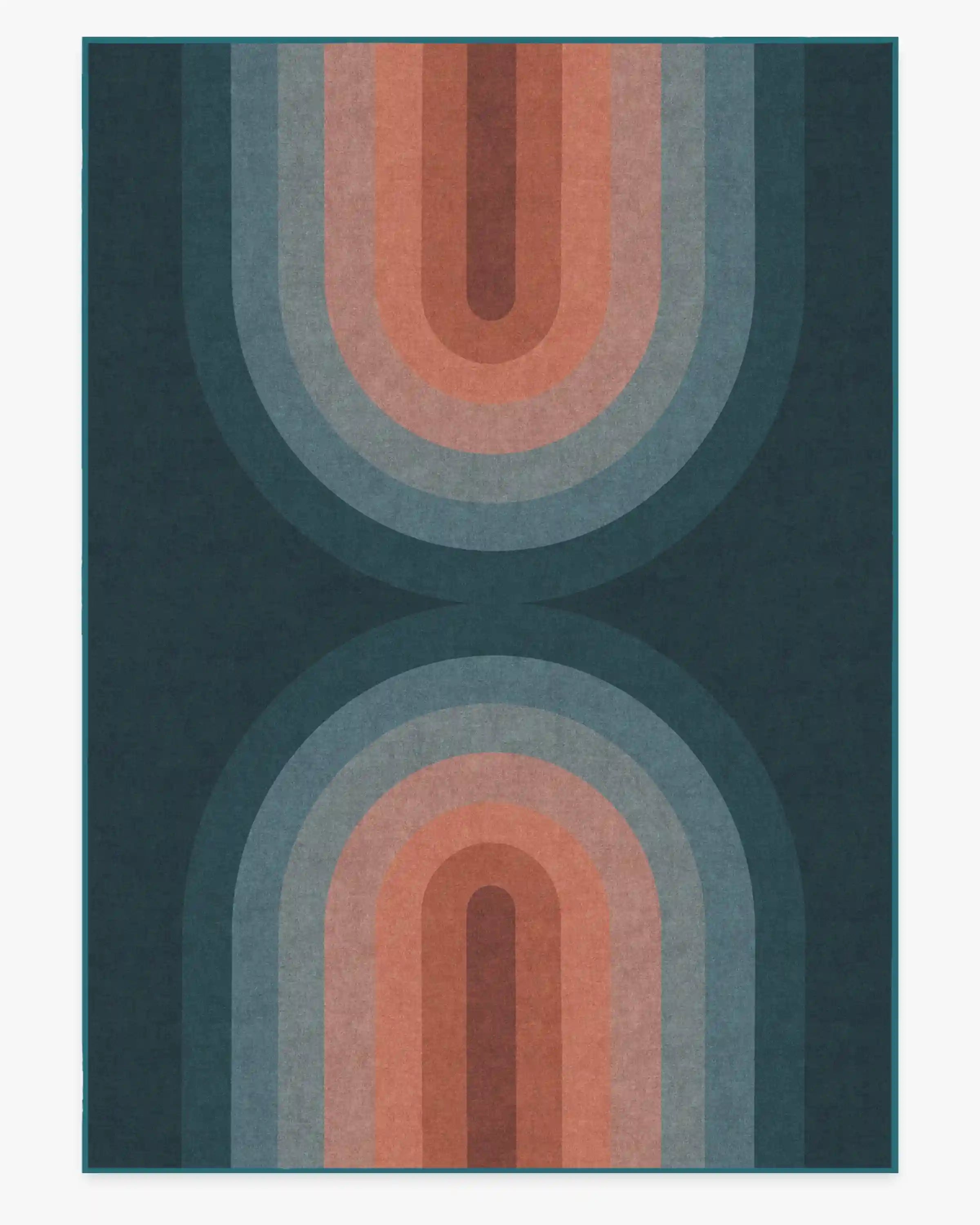 Absida Teal Rug