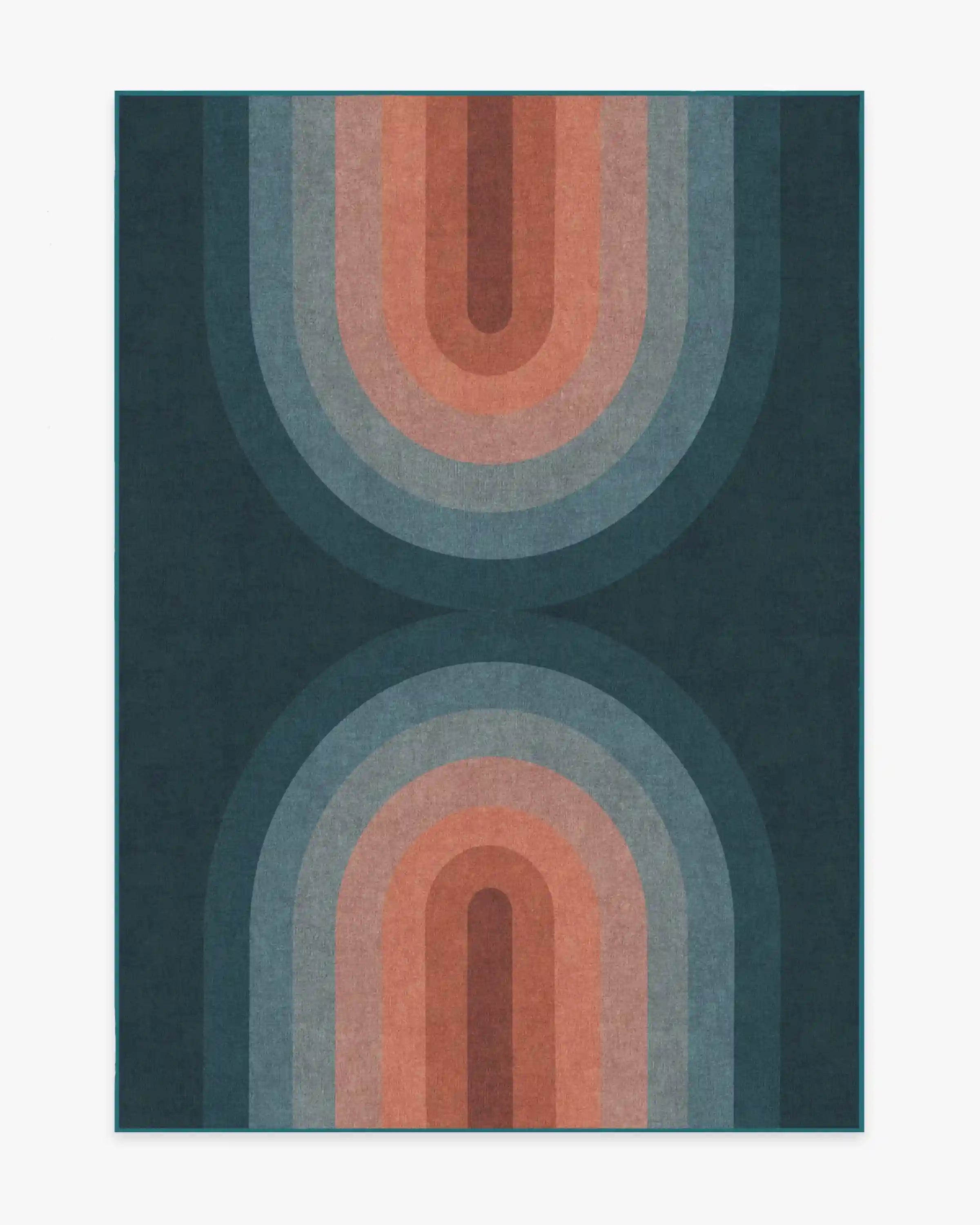 Absida Teal Rug