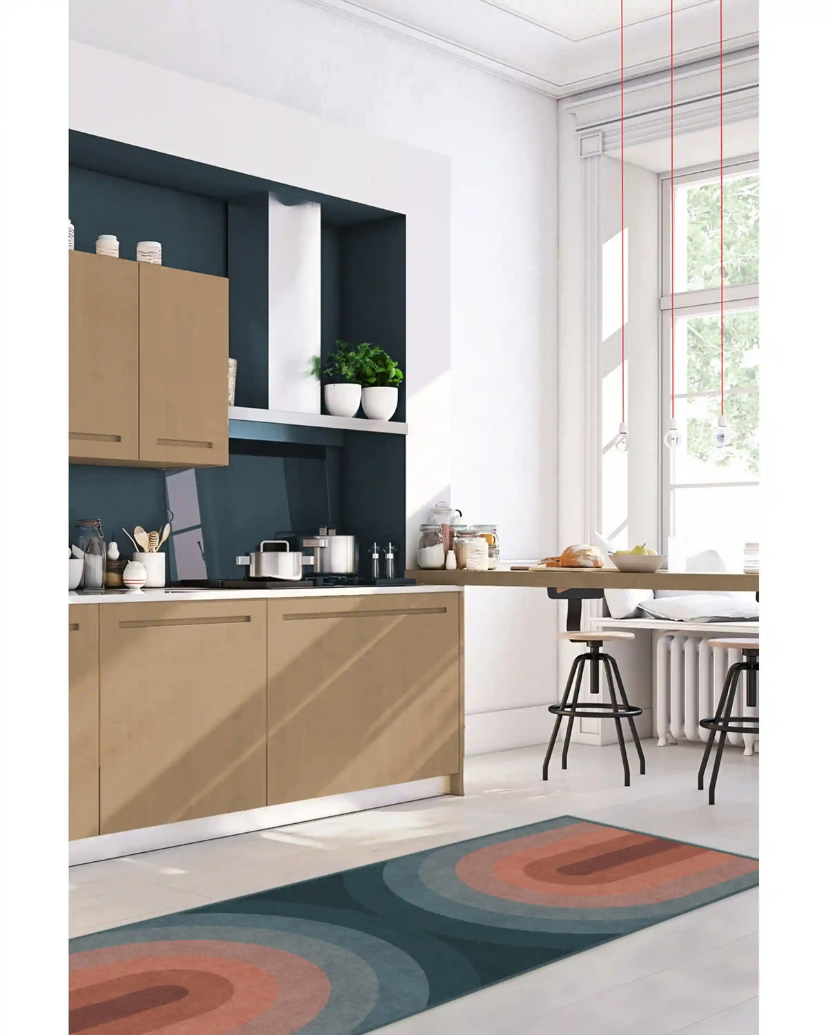 Absida Teal Rug