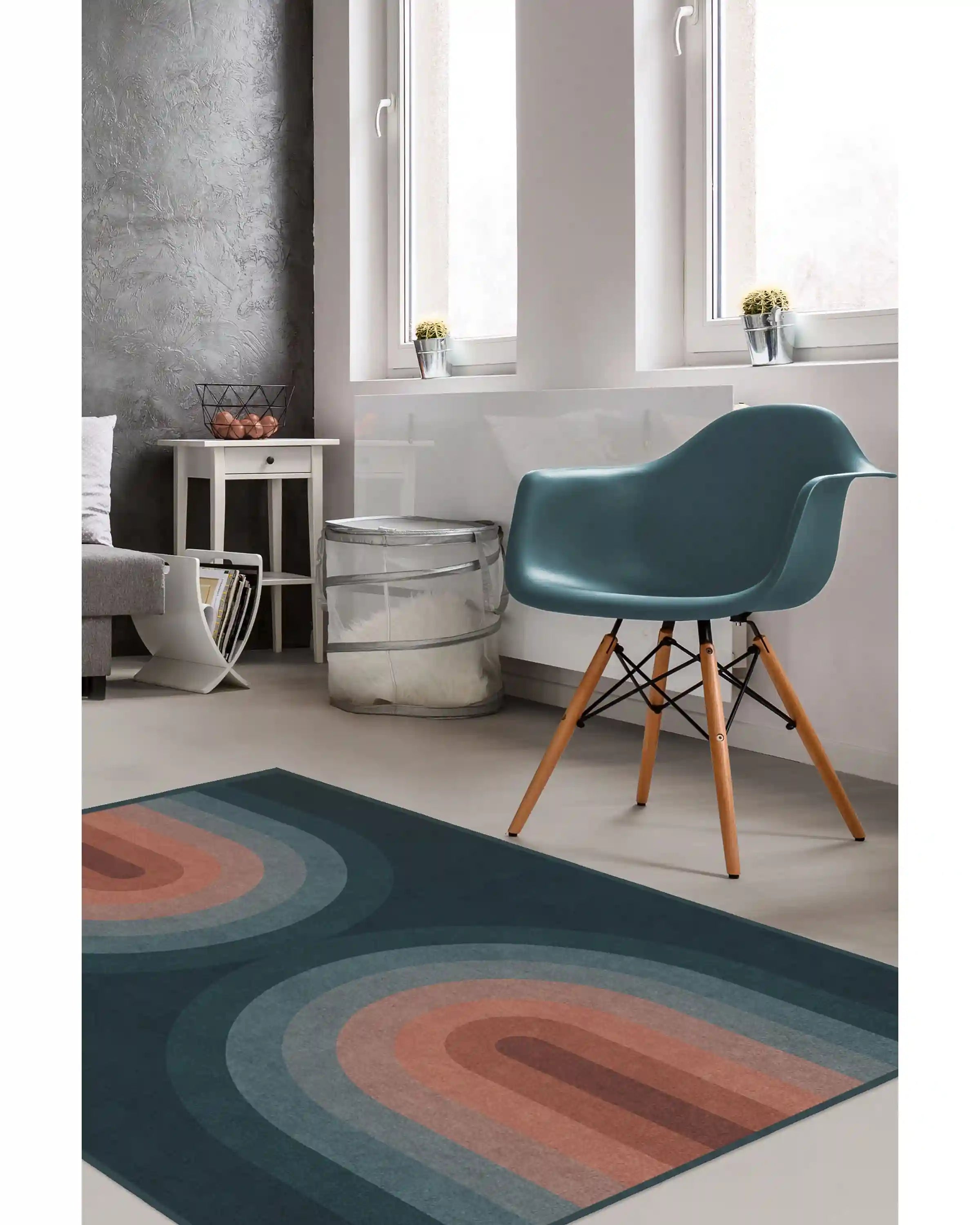 Absida Teal Rug