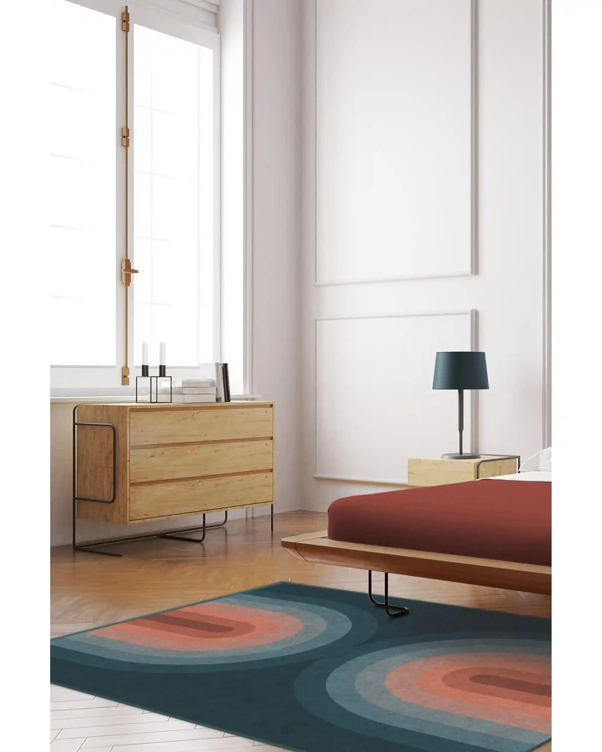 Absida Teal Rug