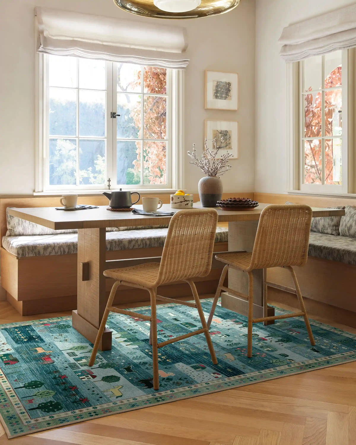 Alder Soft Blue Rug
