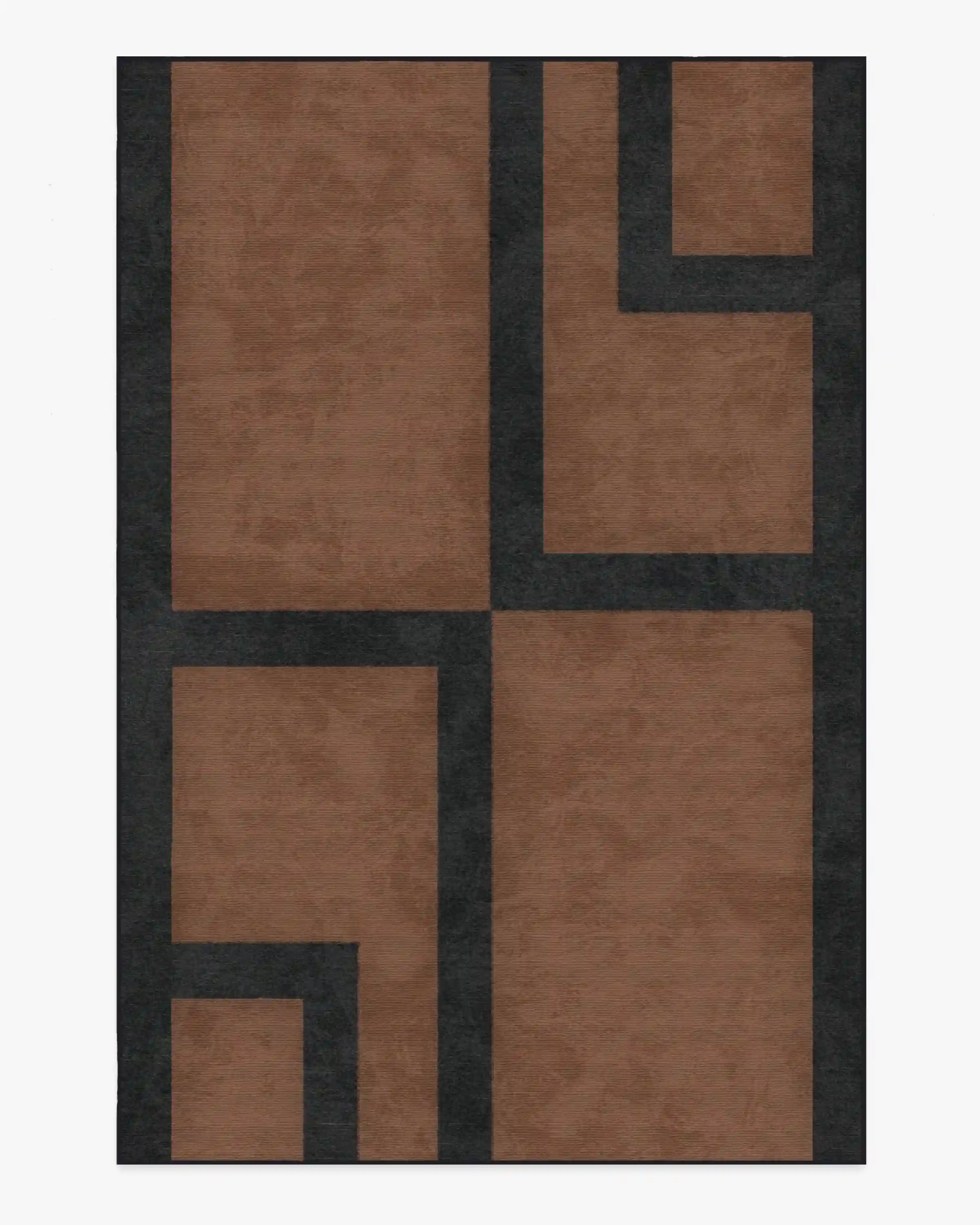 Aldo Brown & Black Rug by The Local Project