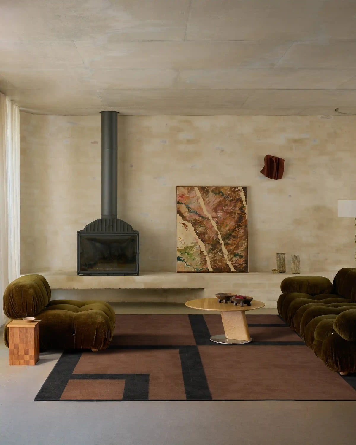 Aldo Brown & Black Rug by The Local Project