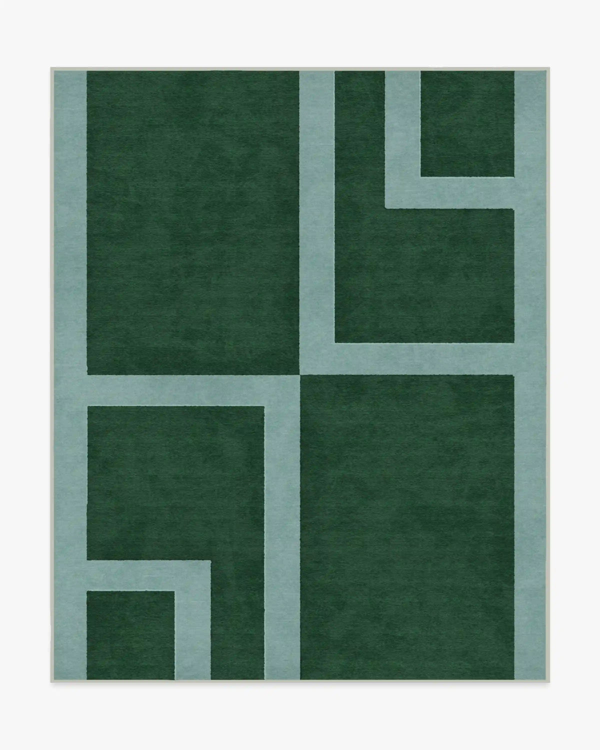 Aldo Green & Mist Rug by The Local Project