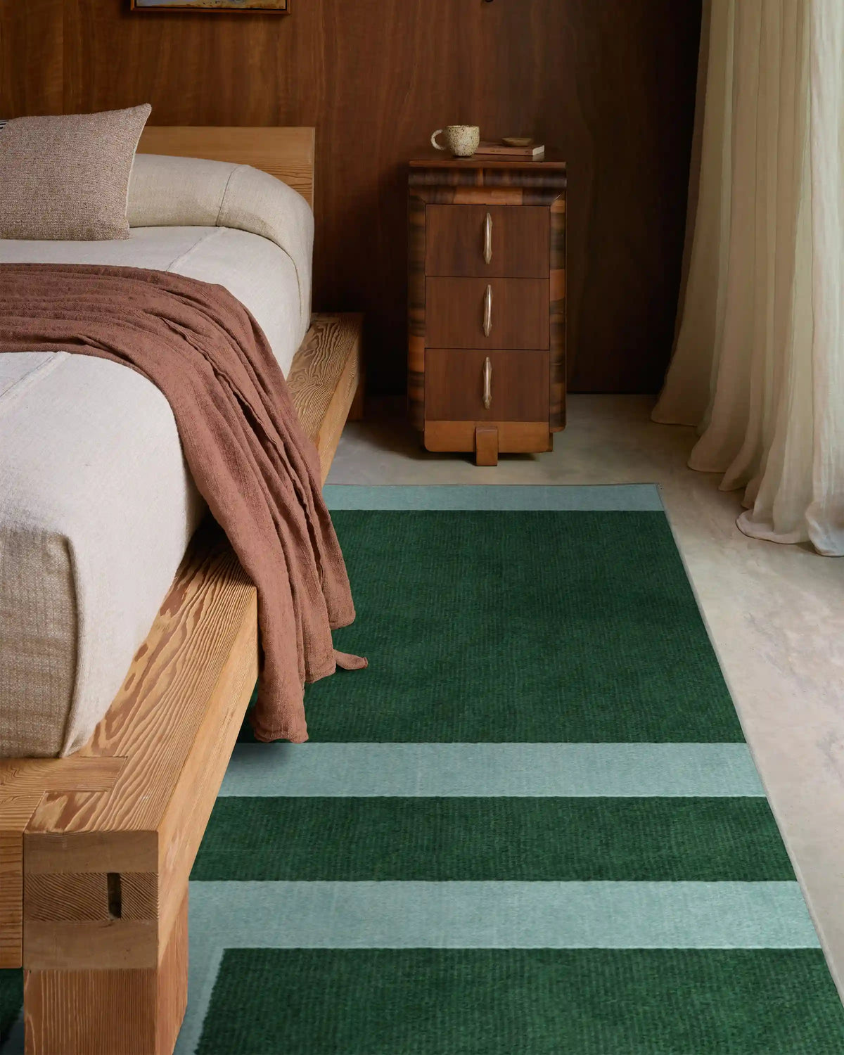 Aldo Green & Mist Rug by The Local Project