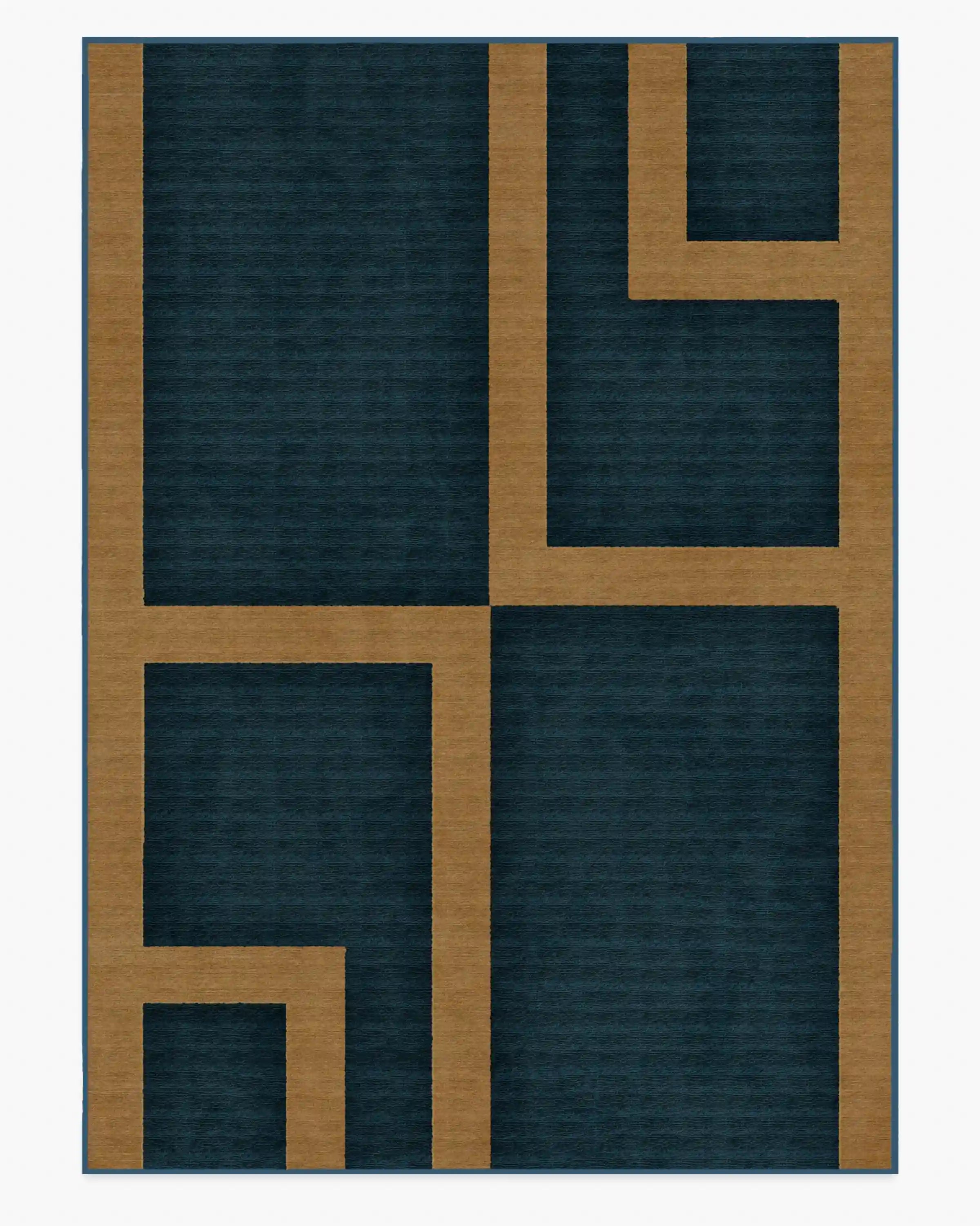 Aldo Indigo & Ochre Rug by The Local Project