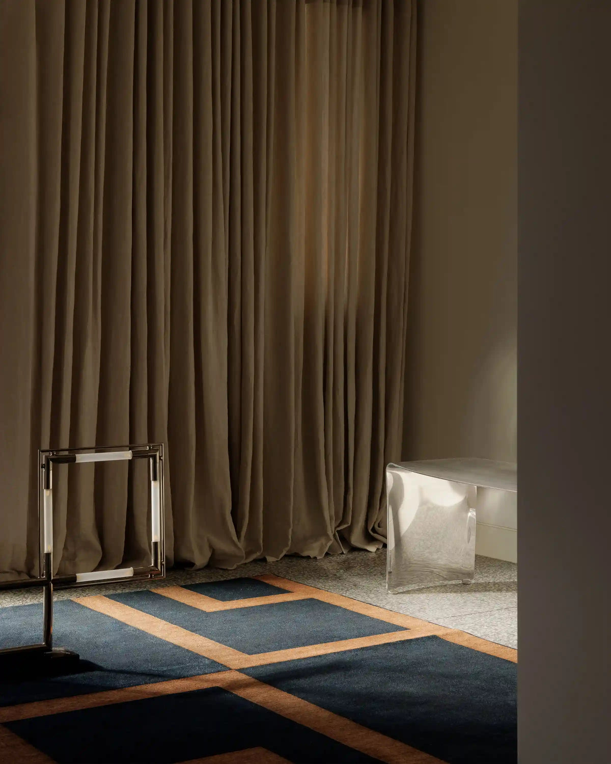 Aldo Indigo & Ochre Rug by The Local Project
