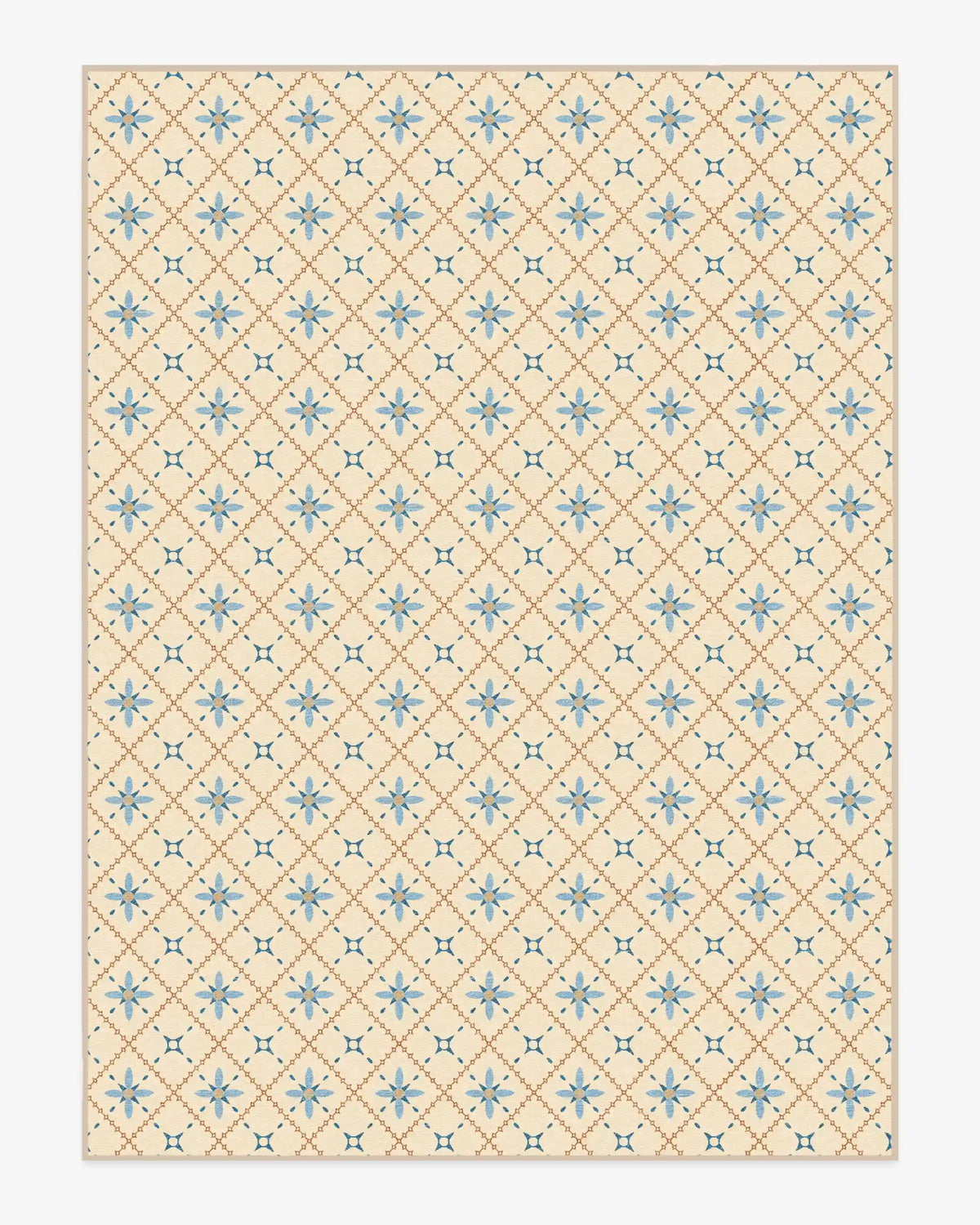 Alva Ivory & Slate Blue Rug
