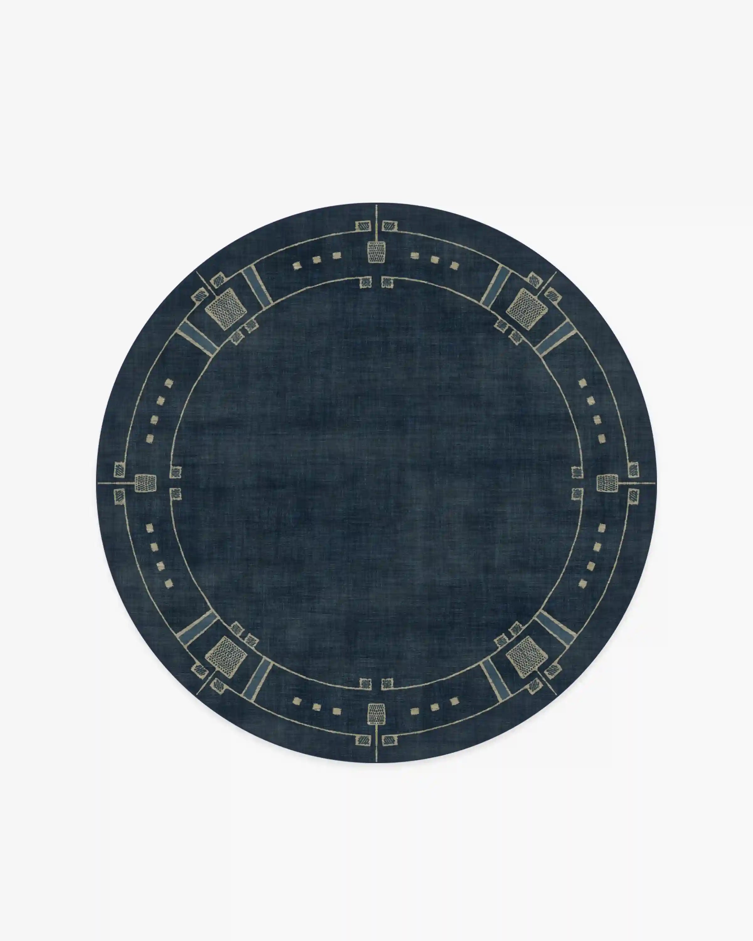 Avery Midnight Blue Rug by Architectural Digest