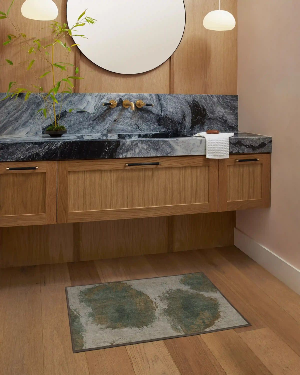 Jorda Bronze Natural Rug by Architectural Digest