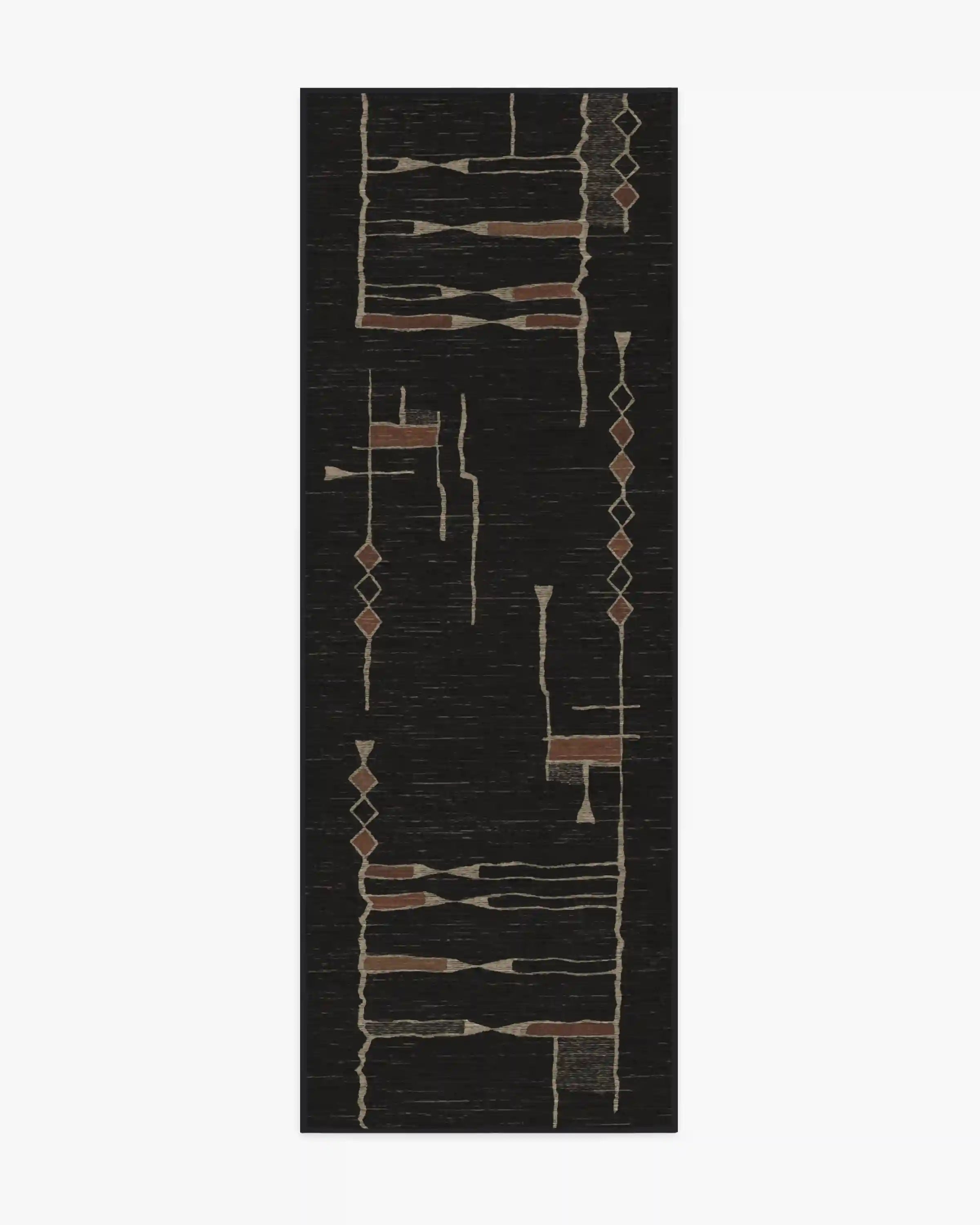 Nisa Ink Black Rug by Architectural Digest