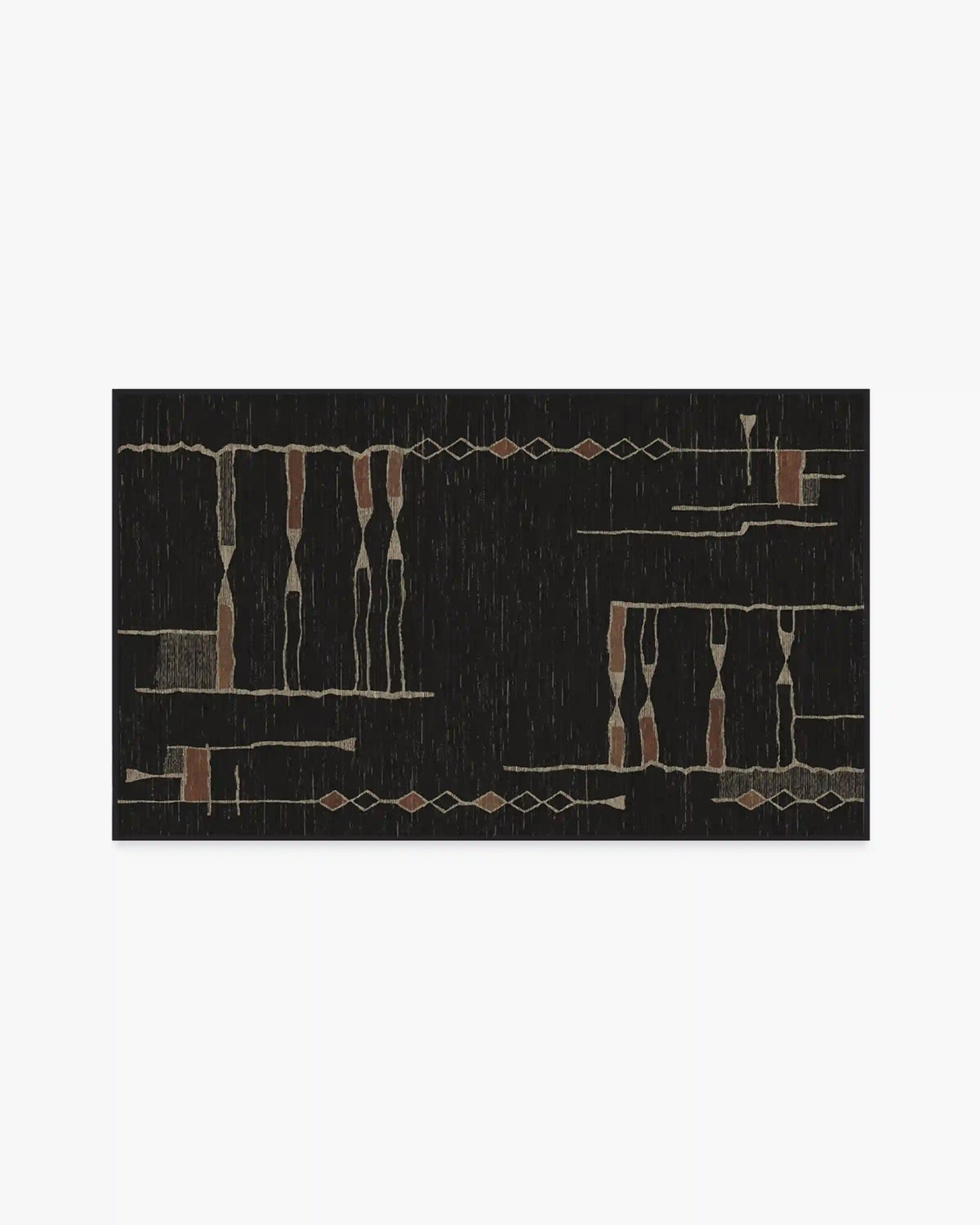 Nisa Ink Black Rug by Architectural Digest