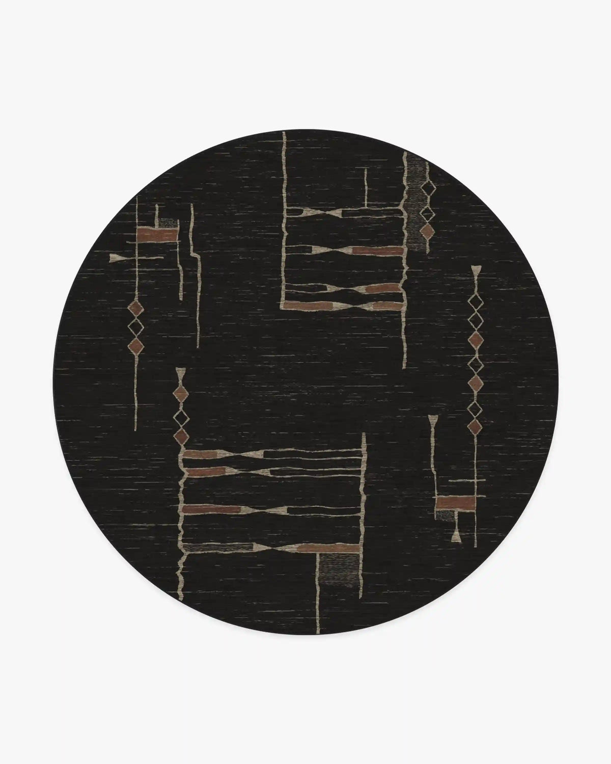 Nisa Ink Black Rug by Architectural Digest