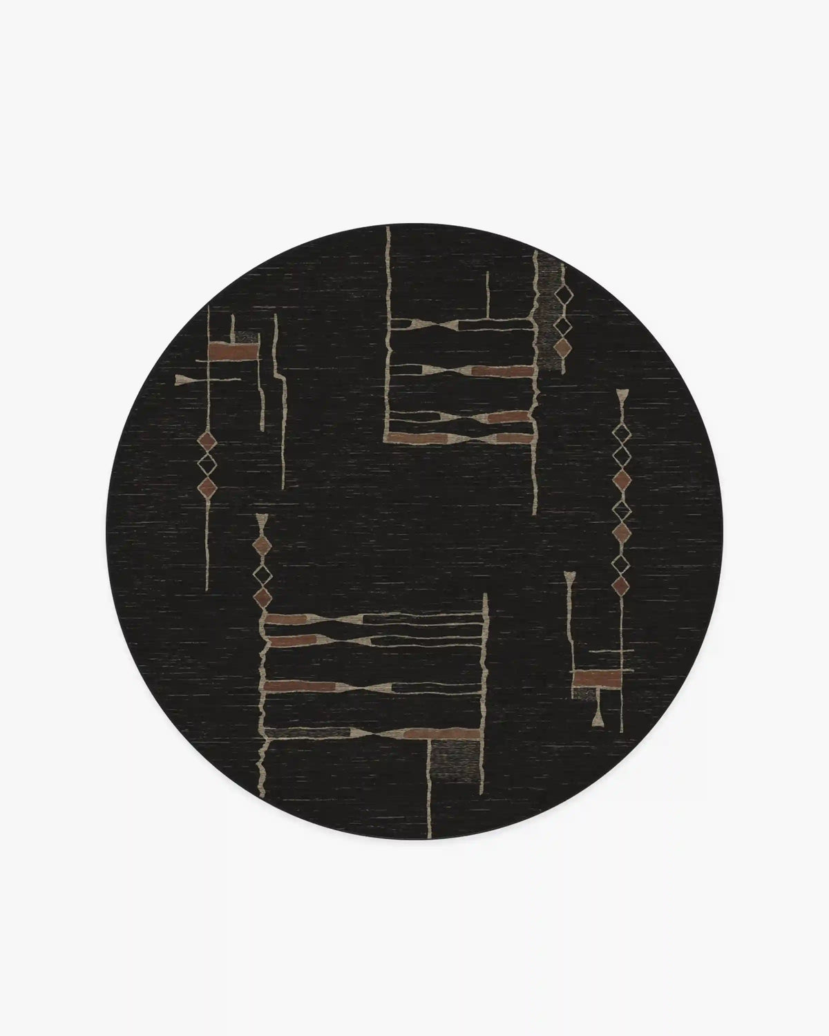 Nisa Ink Black Rug by Architectural Digest