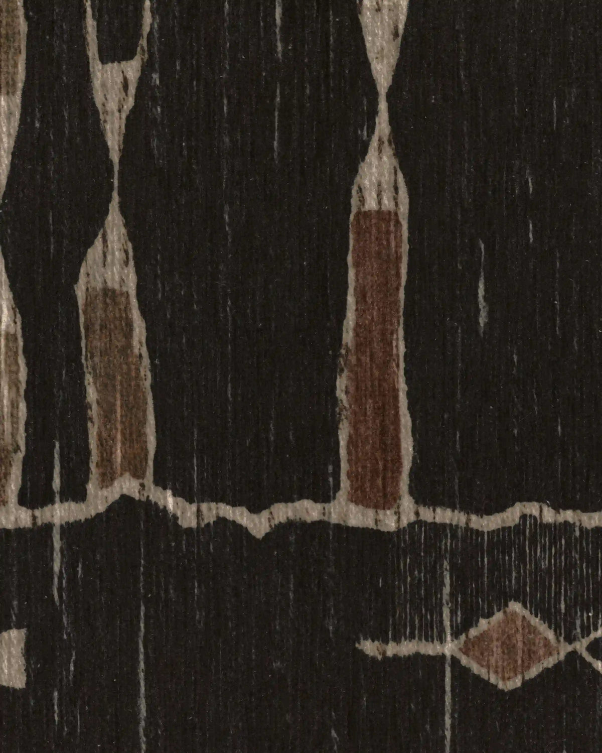 Nisa Ink Black Rug by Architectural Digest