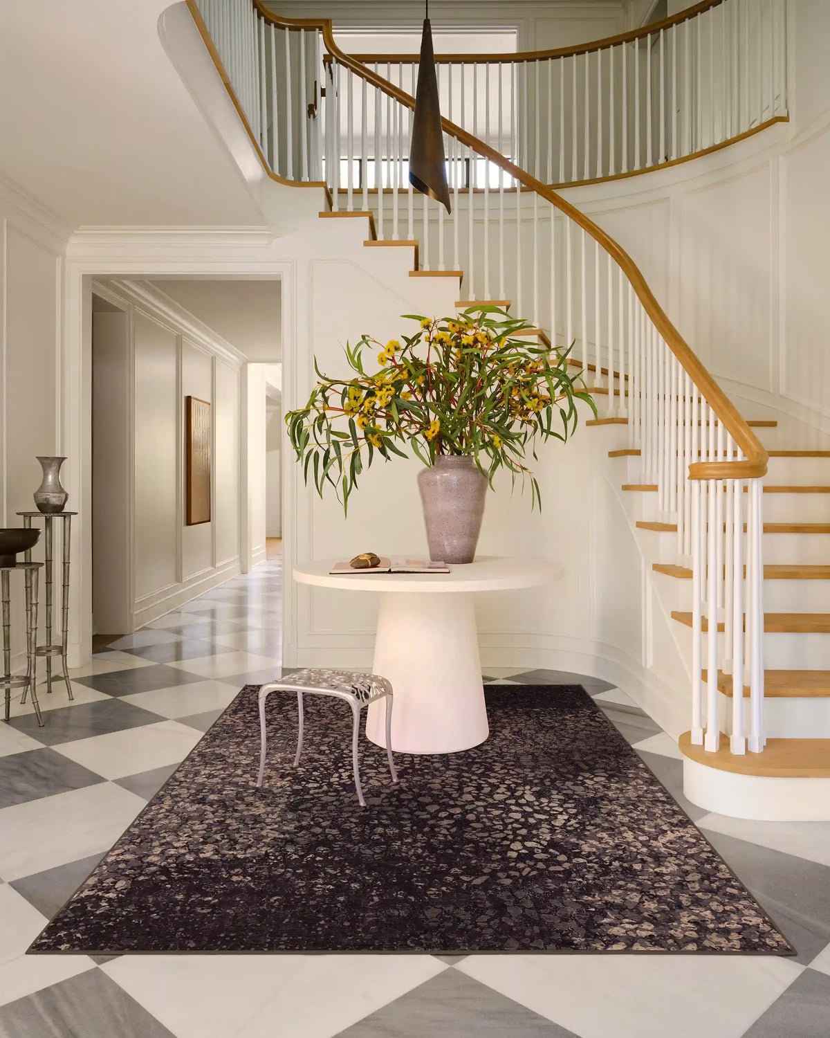 Terran Burgundy Rug by Architectural Digest