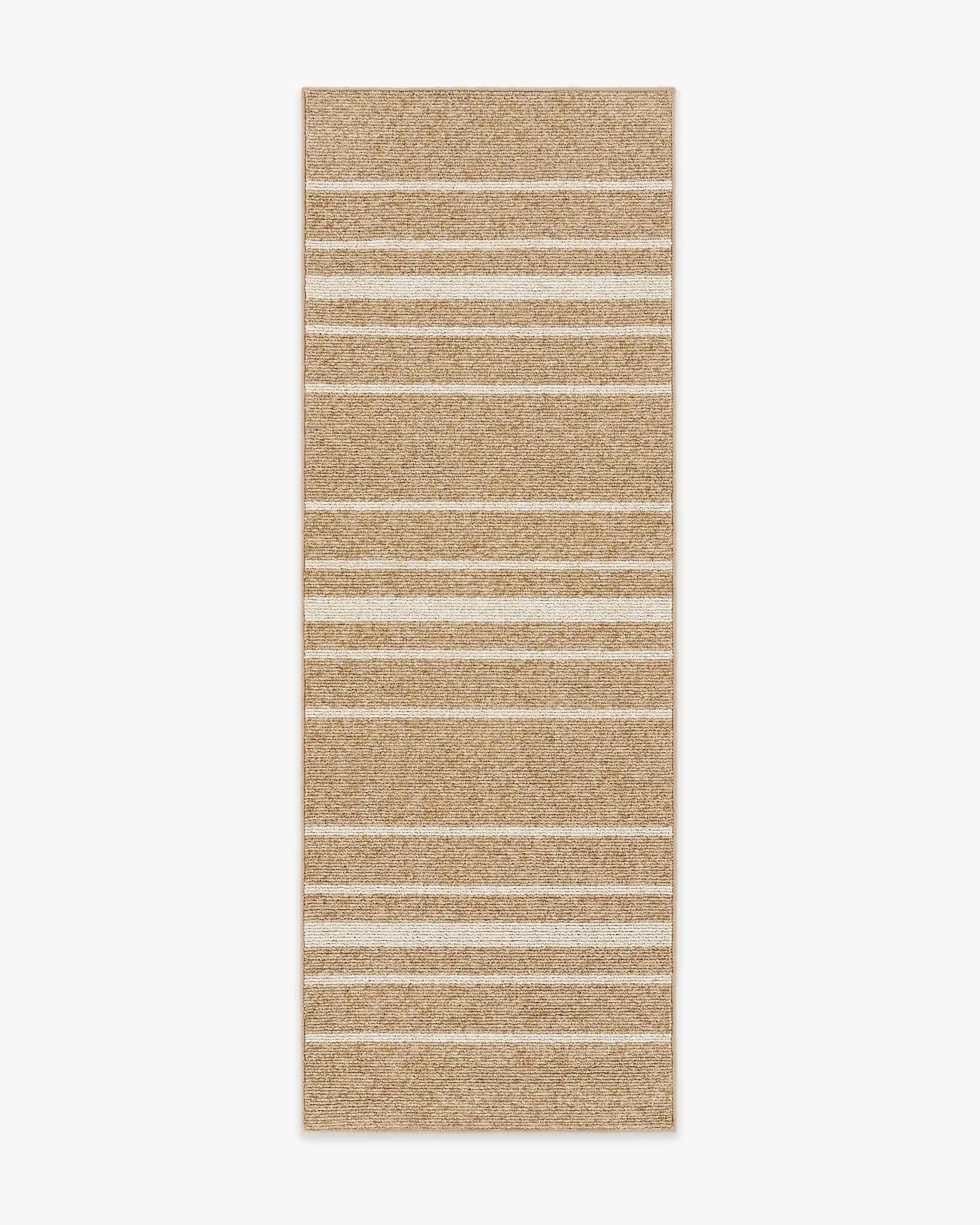 Arden Stripe Natural & Bleached Performance Weave Rug