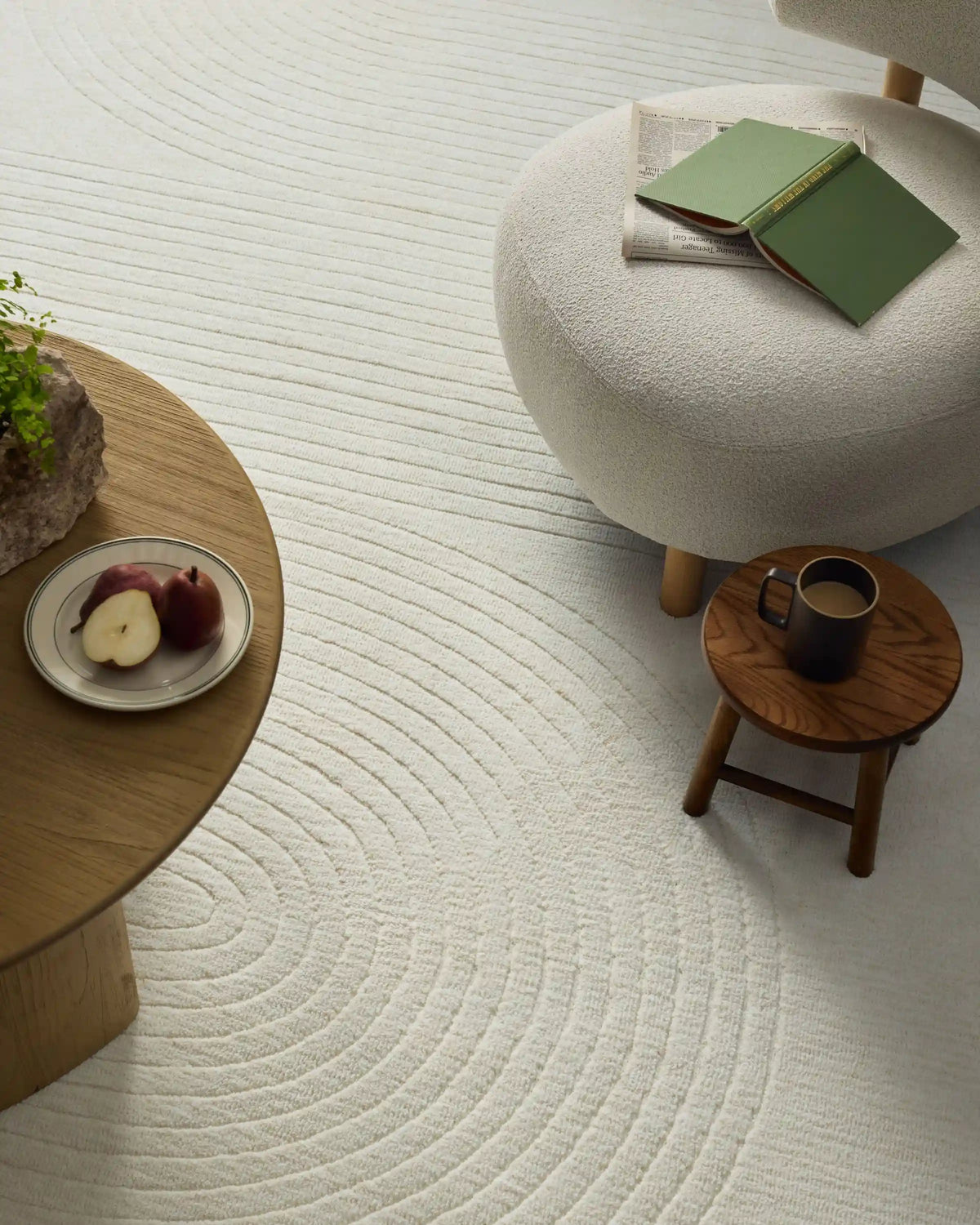 Arlo Soft White Plush Rug