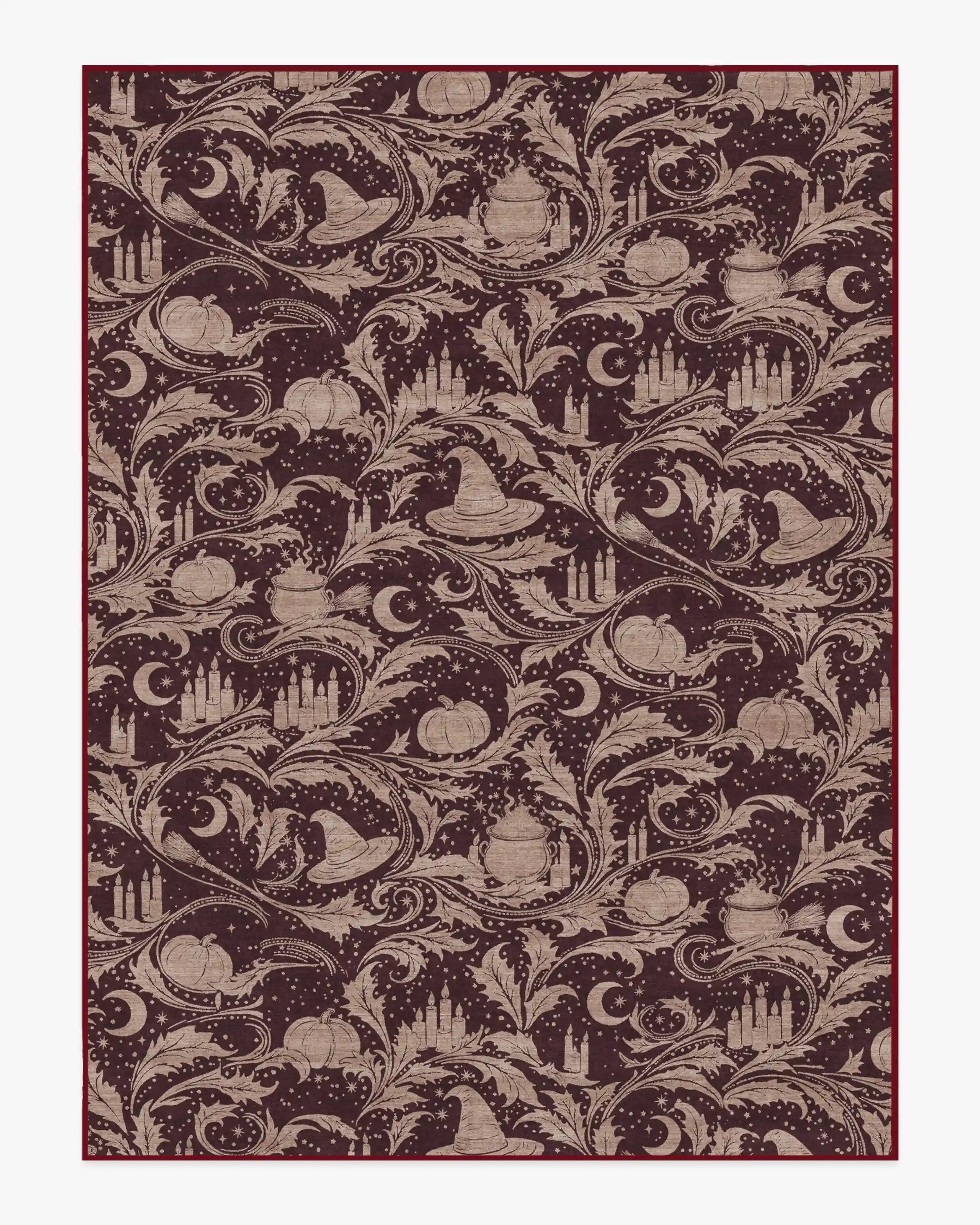 Autumn Alchemy Burgundy Rug