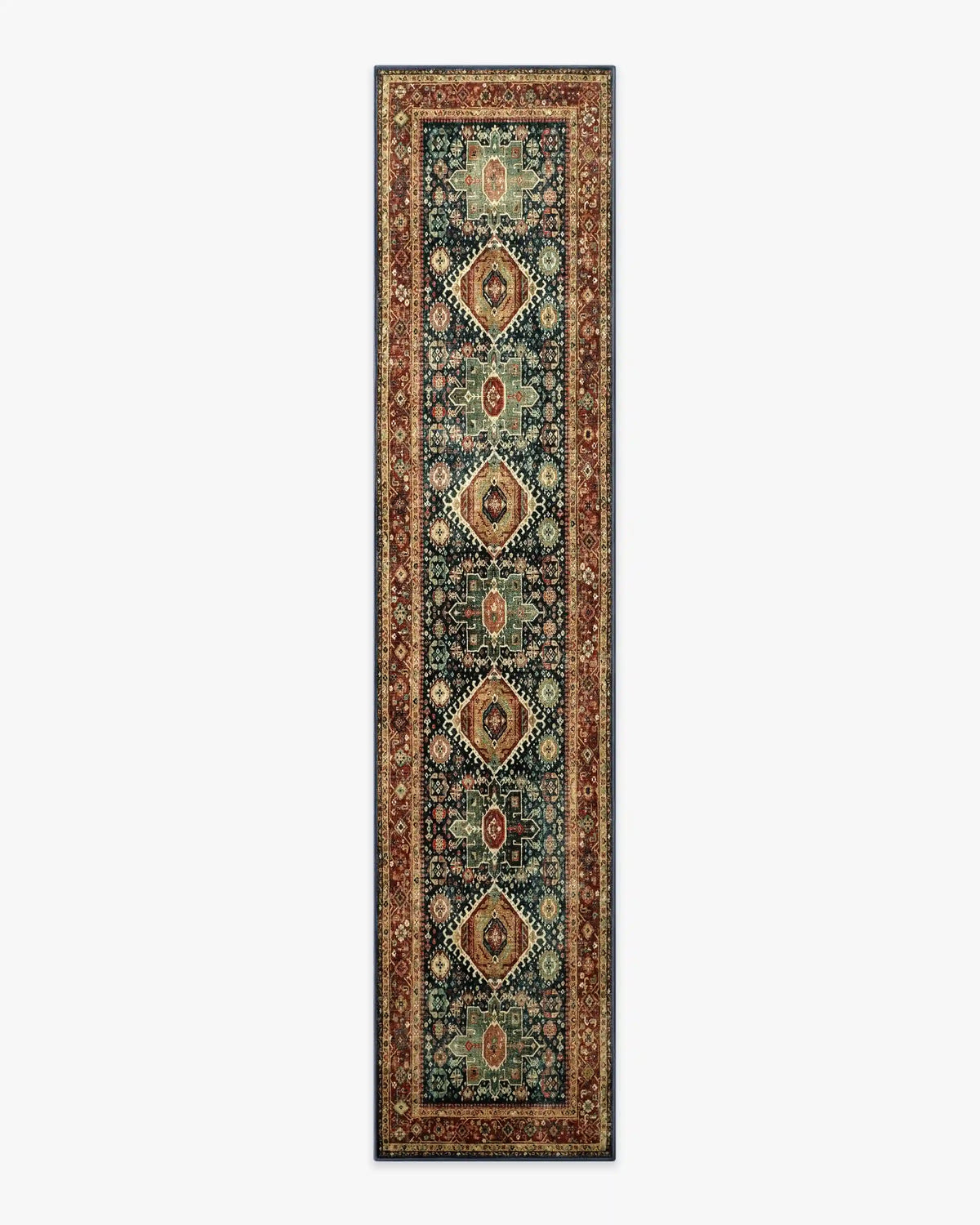 Avila Vintage Ink & Amber Rug