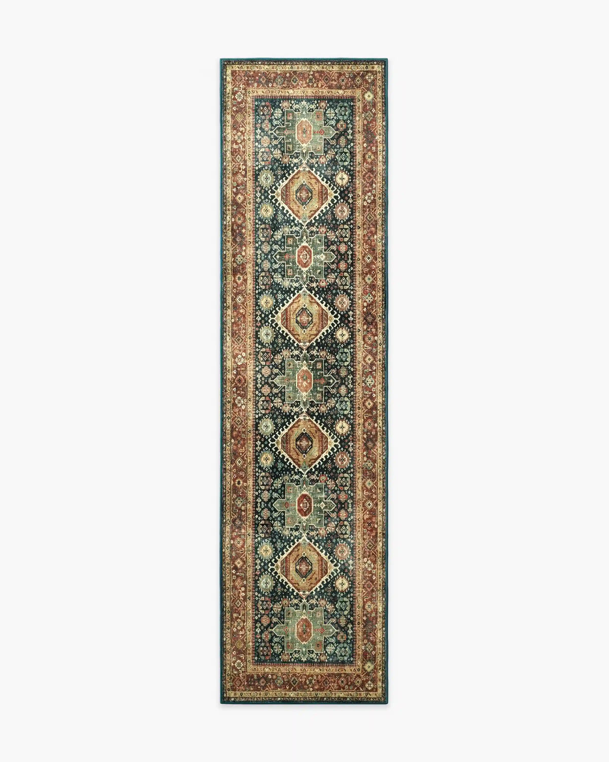 Avila Vintage Ink & Amber Rug