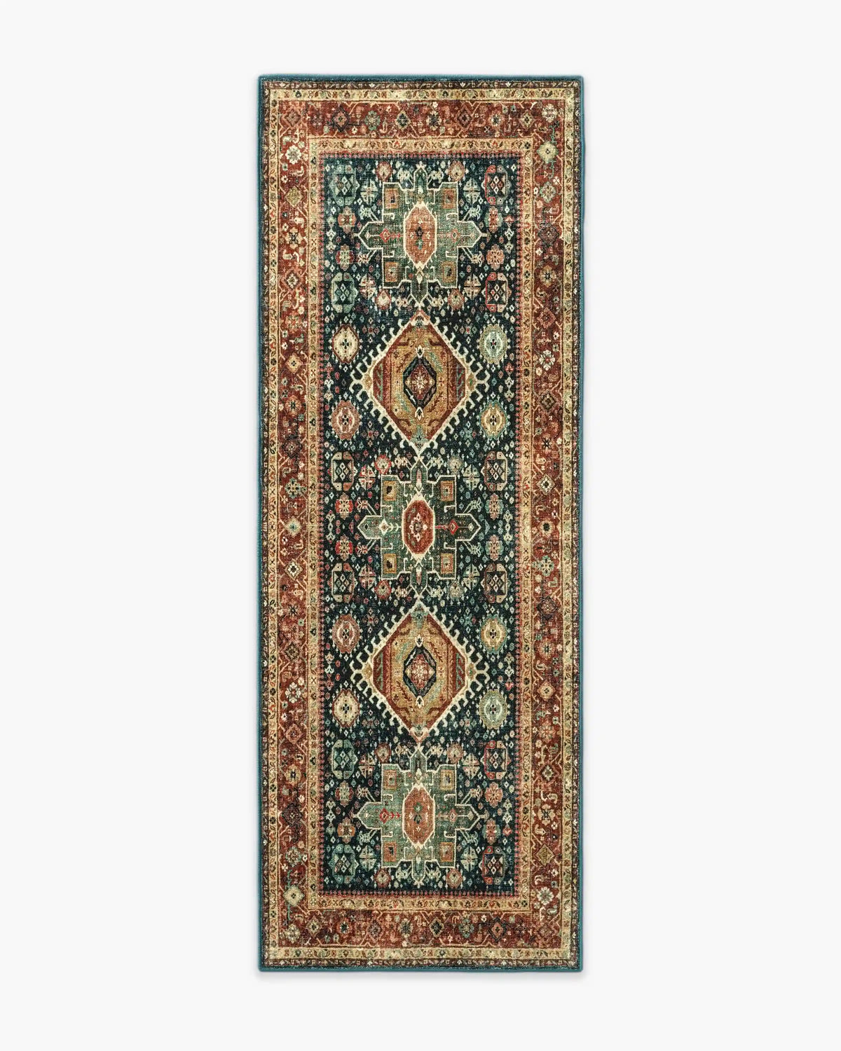 Avila Vintage Ink & Amber Rug