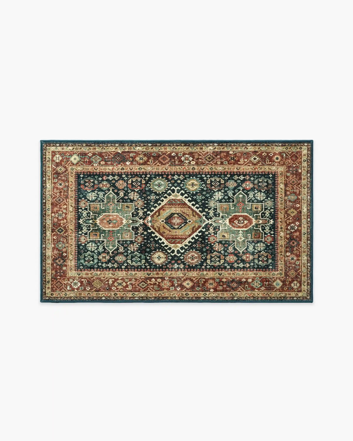 Avila Vintage Ink & Amber Rug