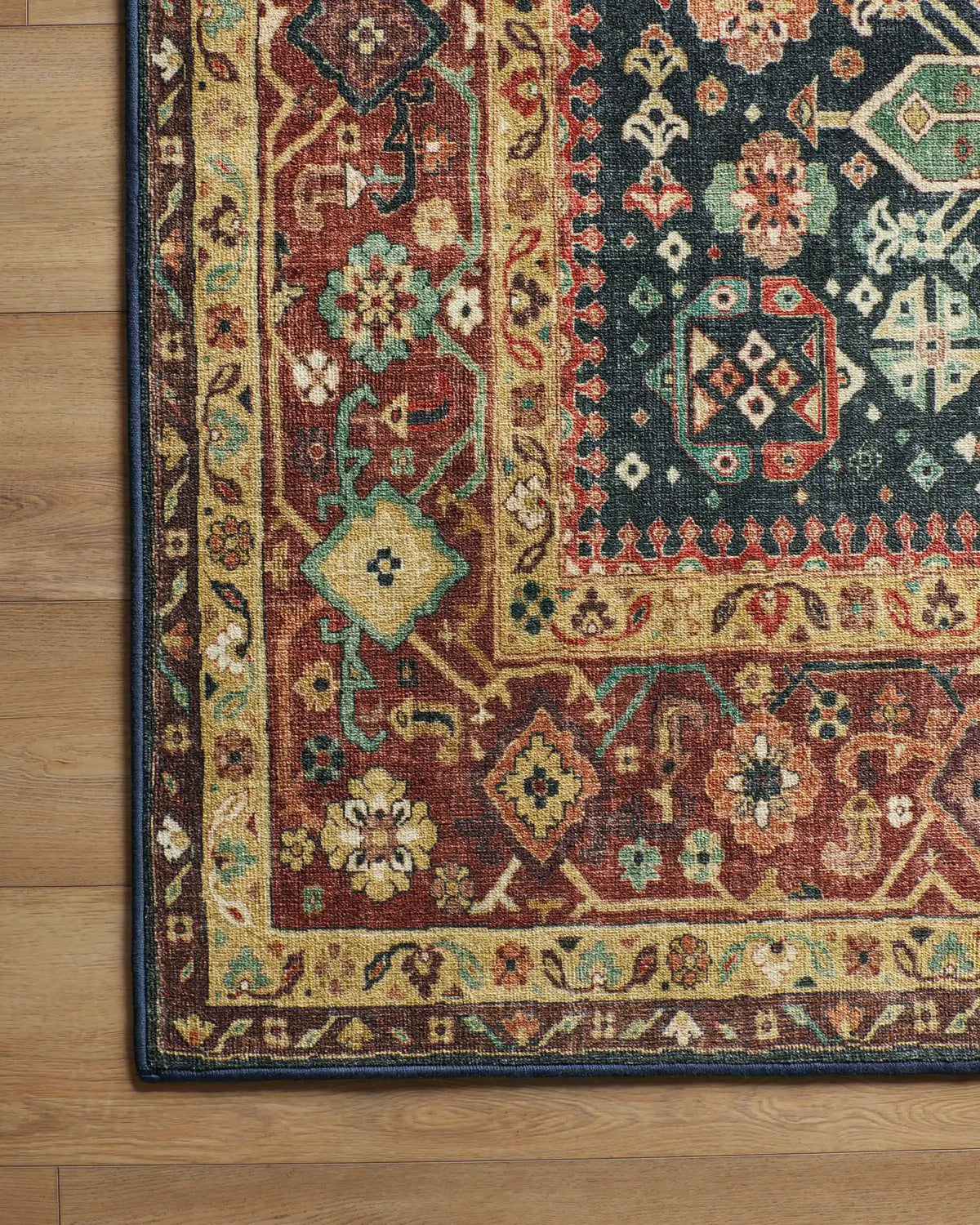 Avila Vintage Ink & Amber Rug