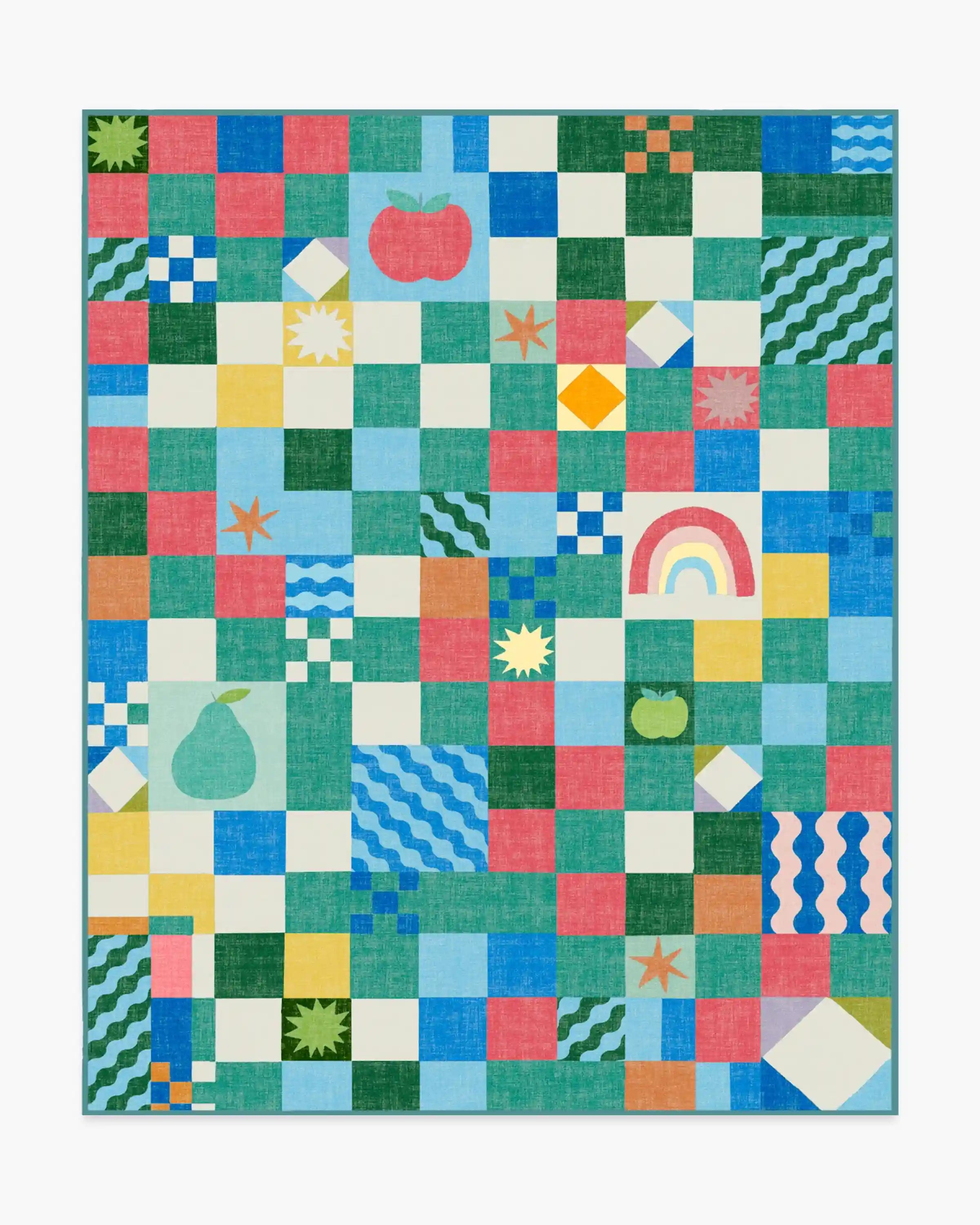 Big Apple Patchwork Multicolor Rug