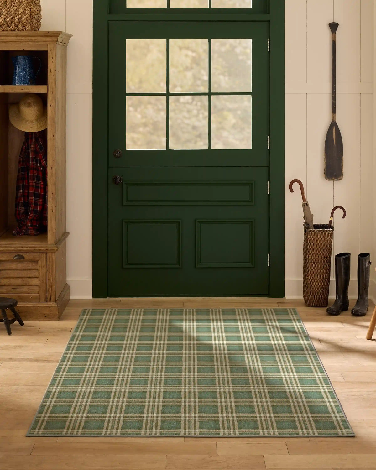Birke Green Rug