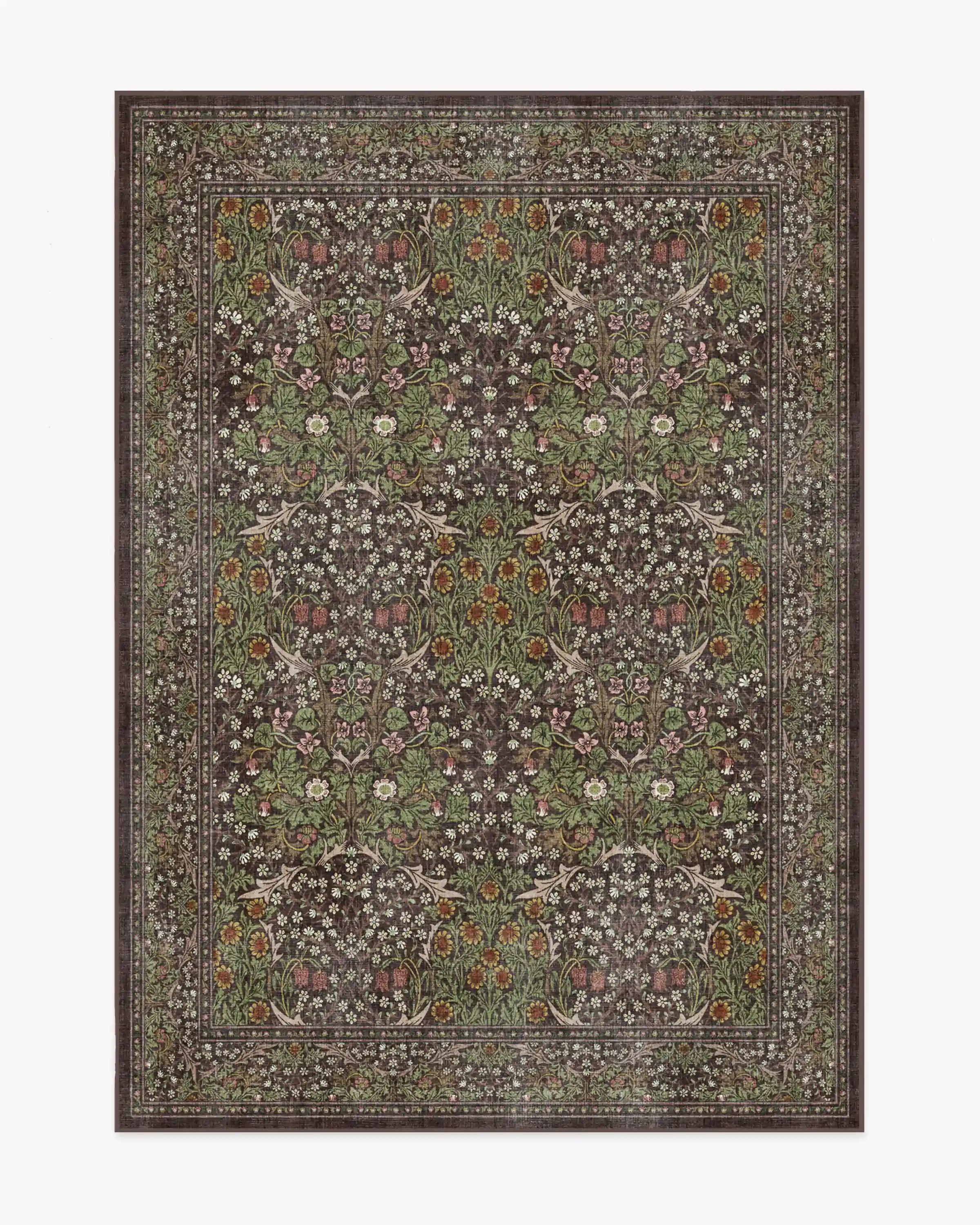 Blackthorn Dark Wood Rug by Morris & Co.