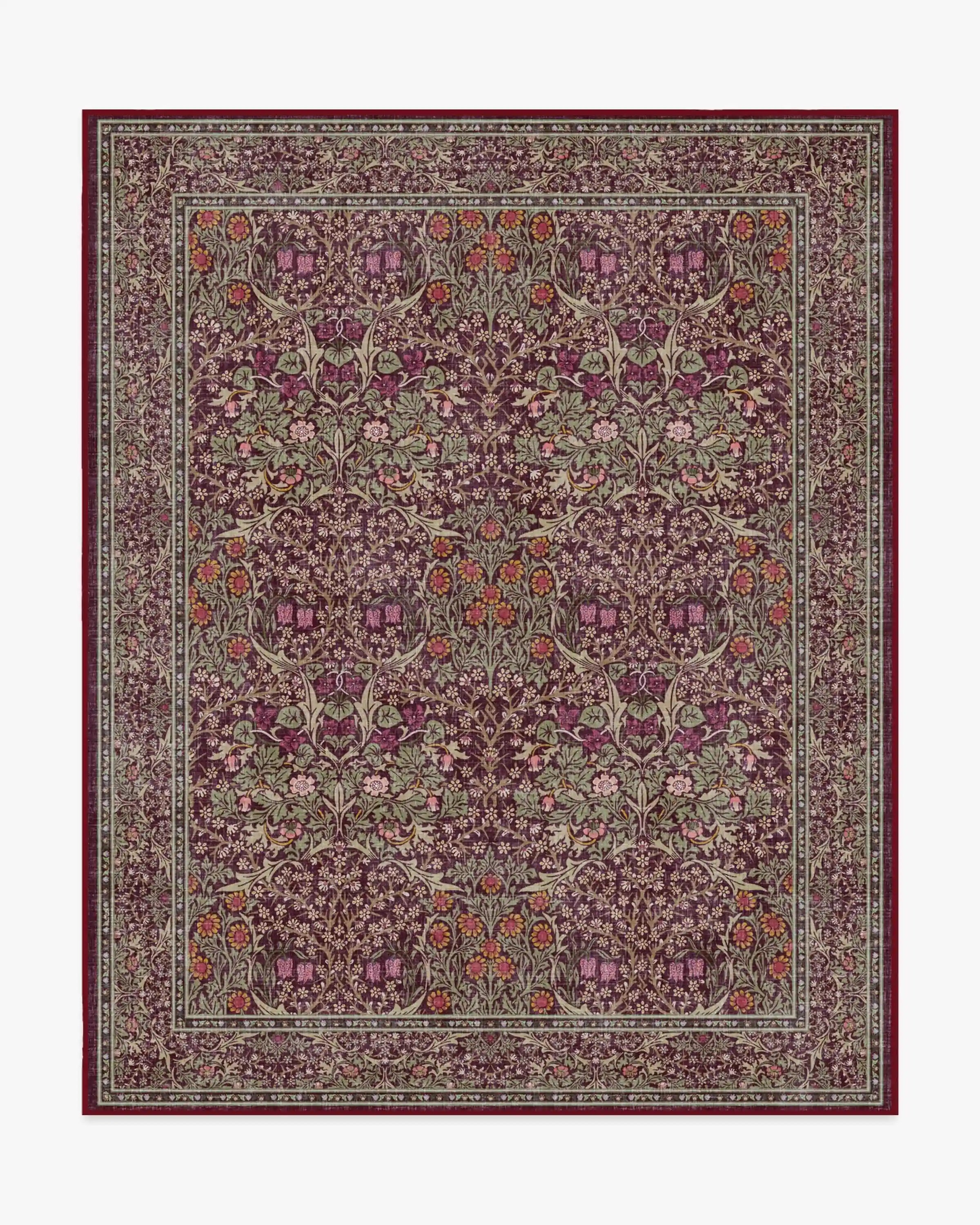 Blackthorn Mulberry Rug by Morris & Co.