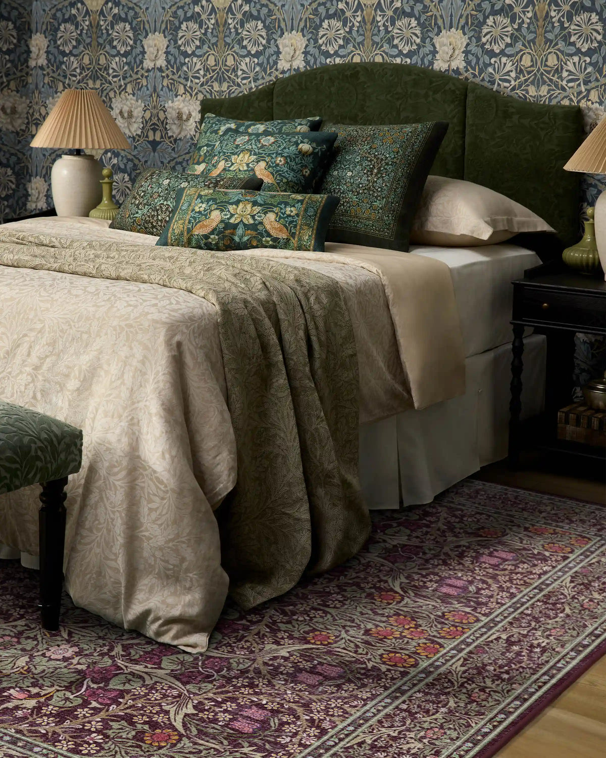 Blackthorn Mulberry Rug by Morris & Co.