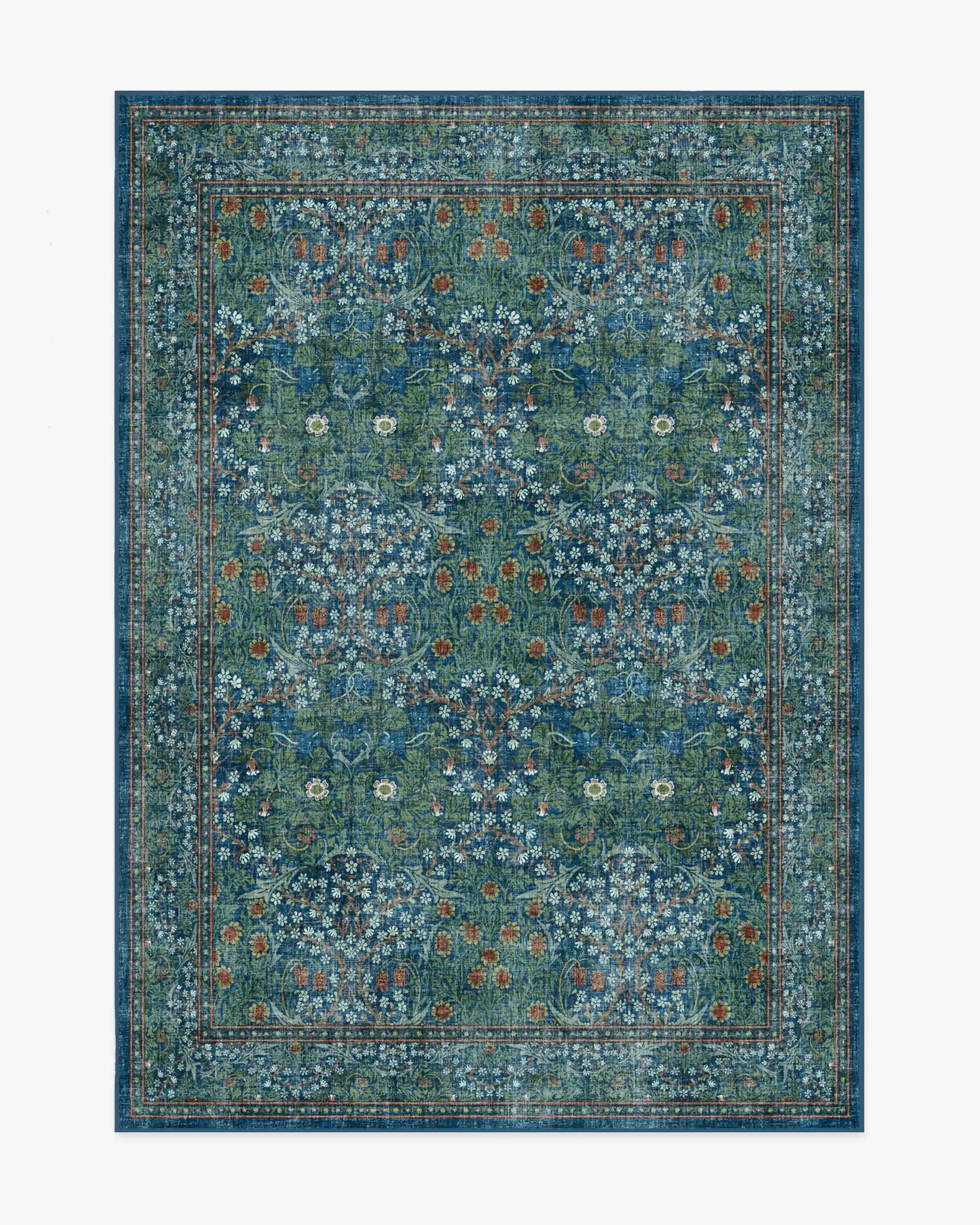 Blackthorn Navy Rug by Morris & Co.
