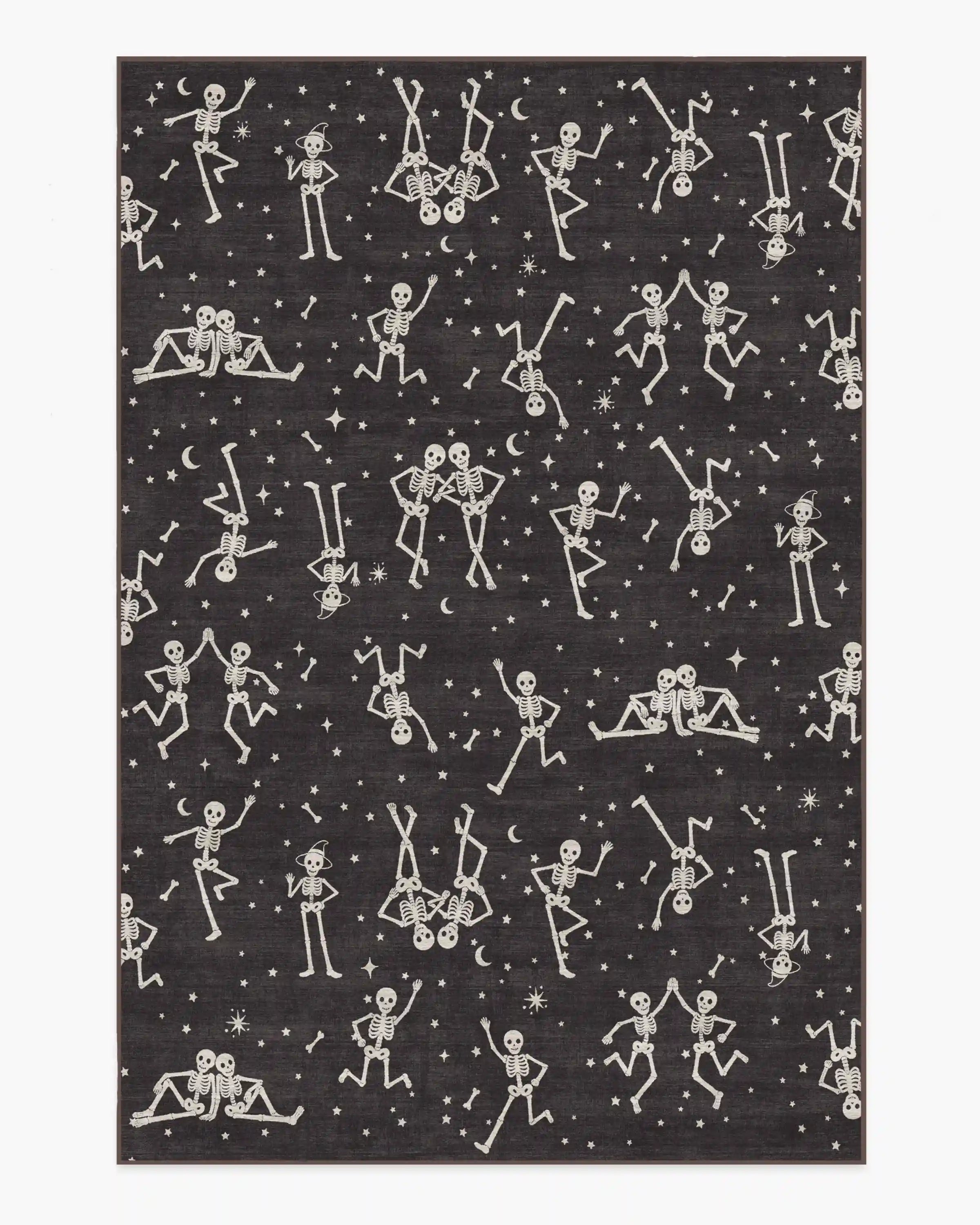 Bone Parade Charcoal Rug
