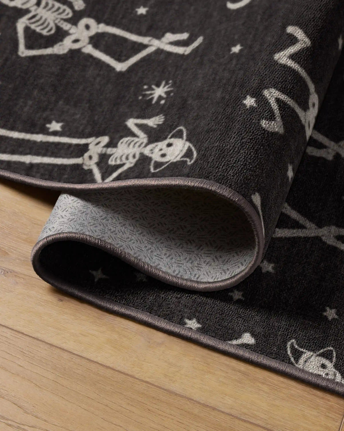 Bone Parade Charcoal Rug