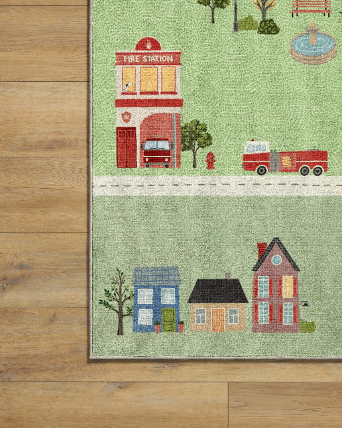 About Town Green Rug
