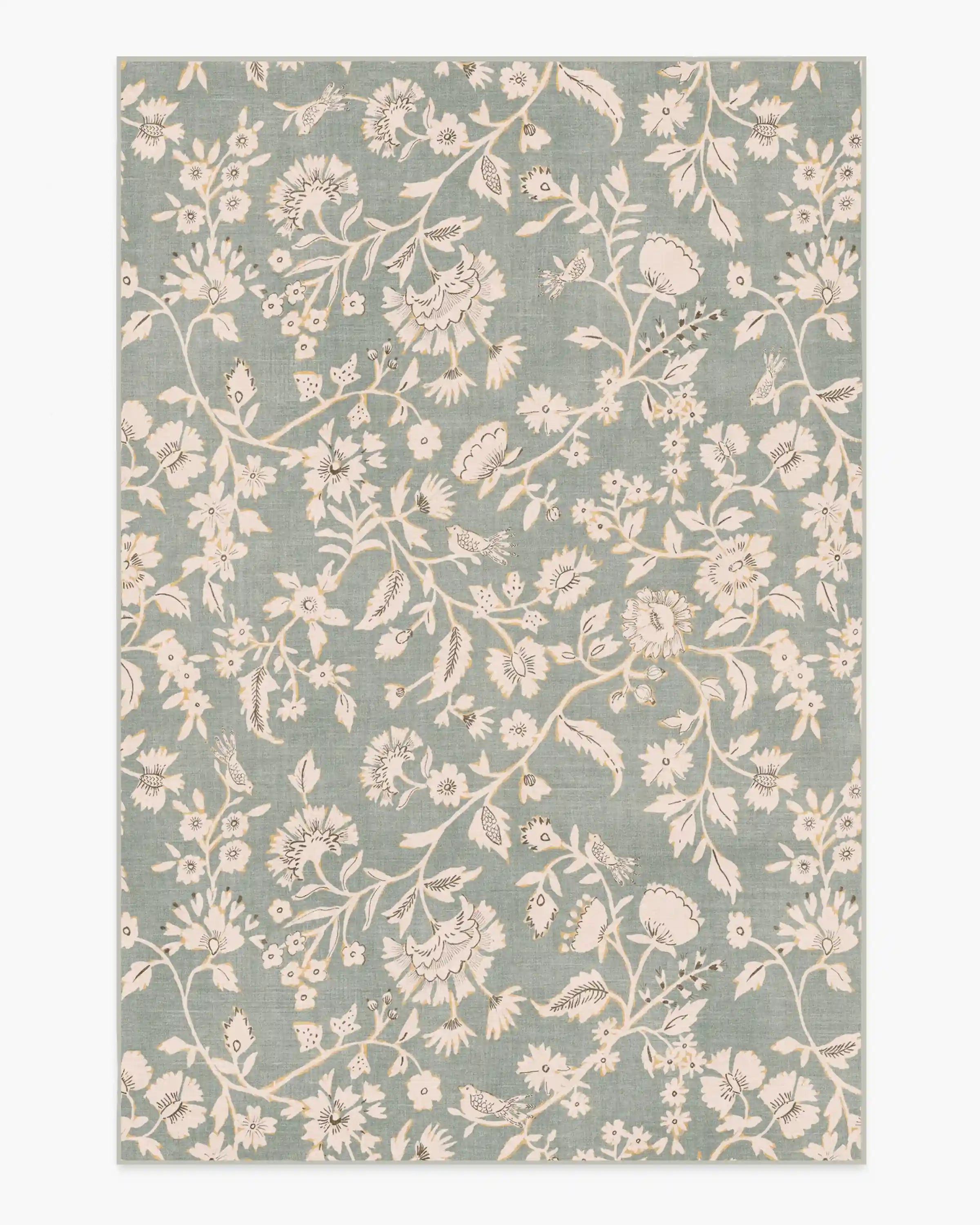 Brenna Sage Green & Cream Rug