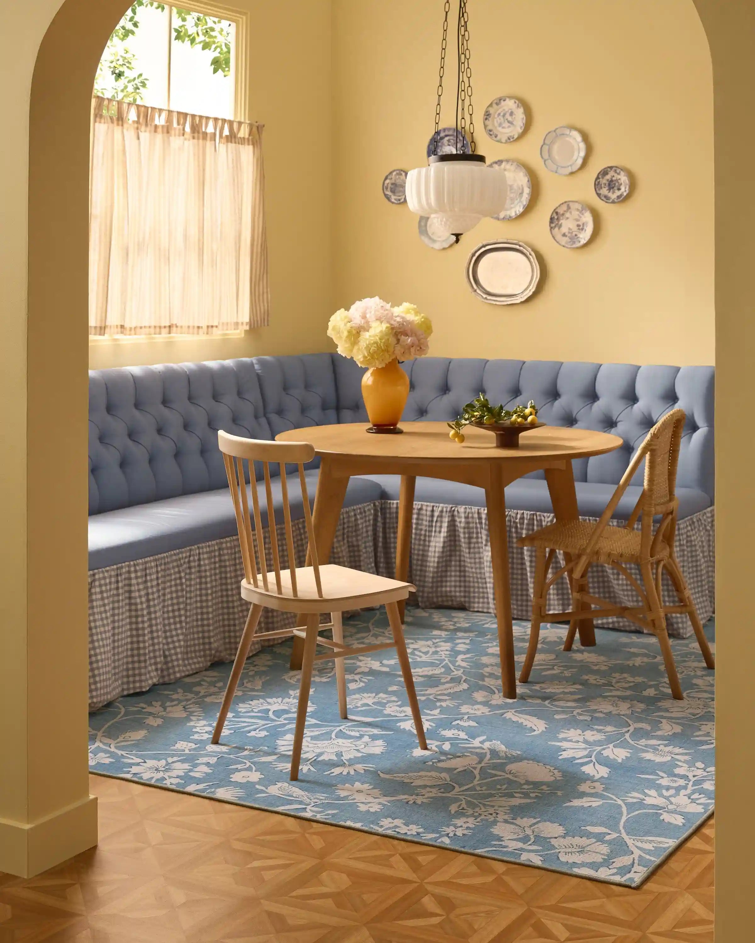 Brenna Slate Blue & Cream Rug