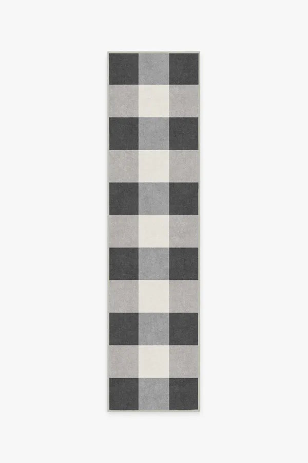 Buffalo Plaid Black & White Rug