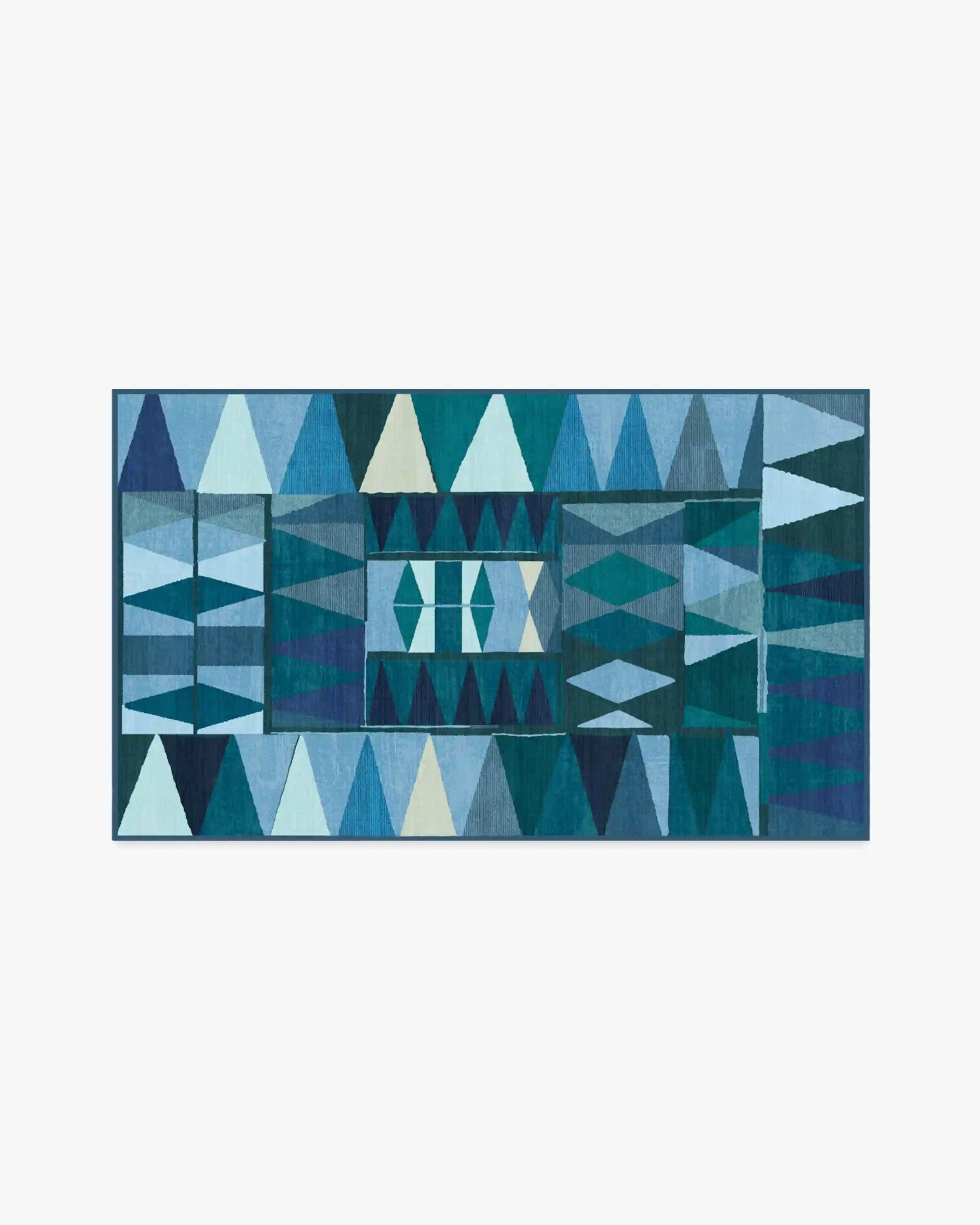 Cadra Blue Teal Rug by Jungalow