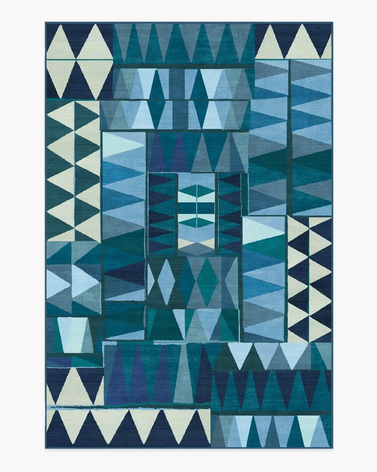 Cadra Blue Teal Rug by Jungalow