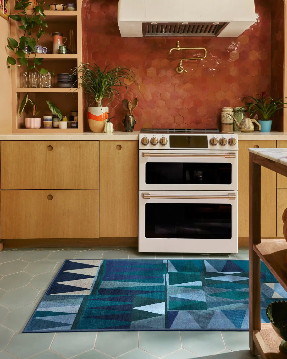 Cadra Blue Teal Rug by Jungalow