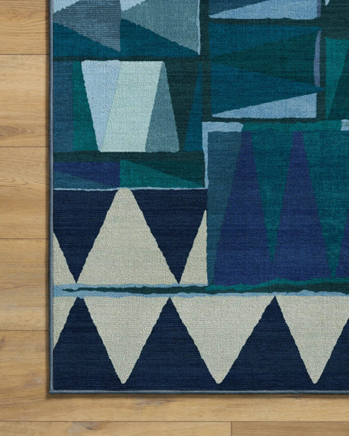 Cadra Blue Teal Rug by Jungalow