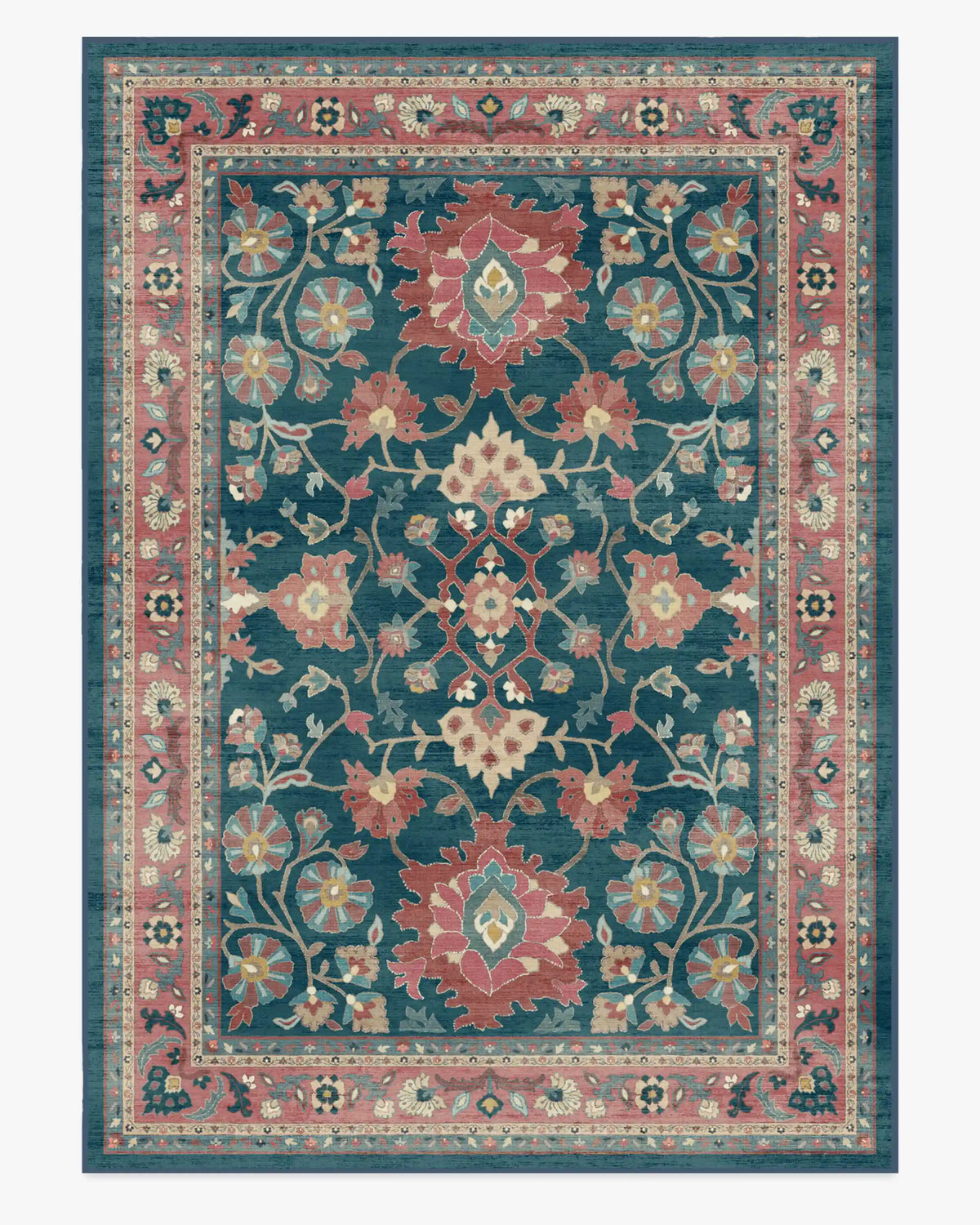 Calabria Navy & Cayenne Rug