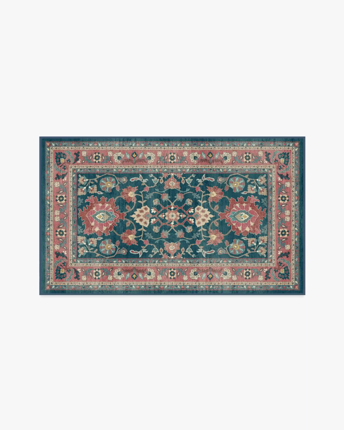 Calabria Navy & Cayenne Rug