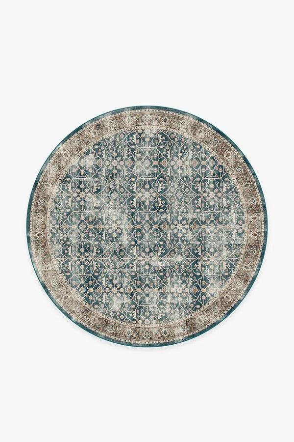 Celestine Teal Blue Rug