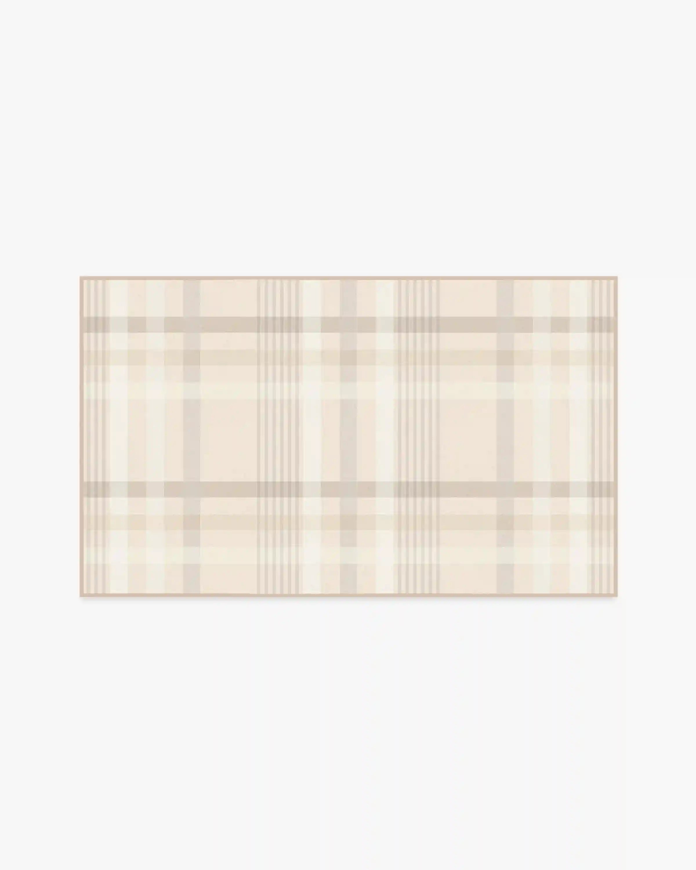 Charming Plaid Neutral Rug