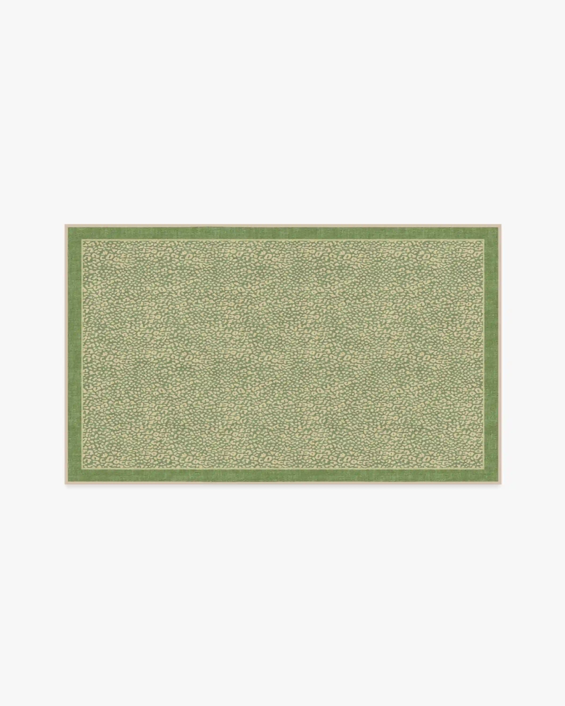Cheeky Cheetah Green Rug